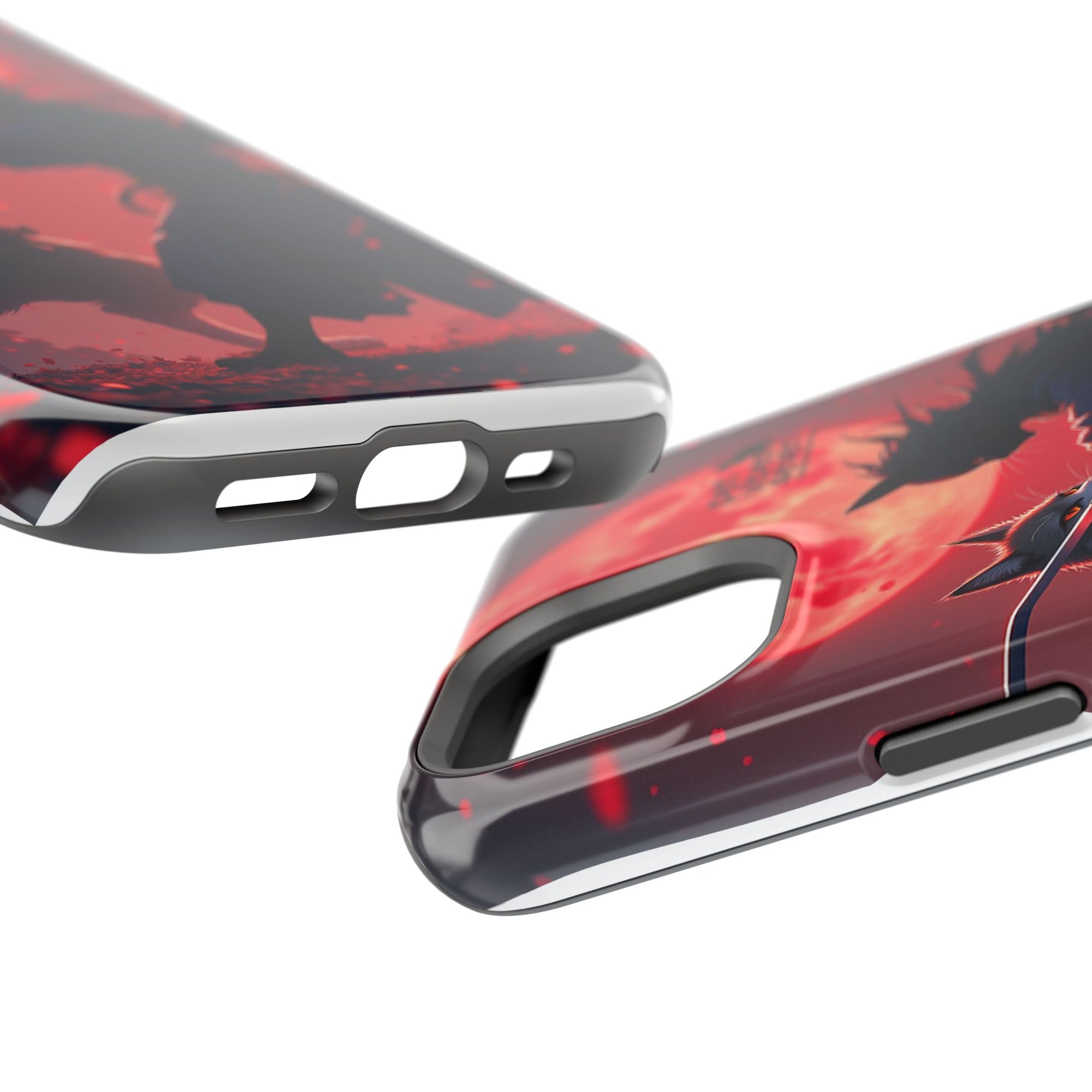 Samurai Cat Phone Case – Impact-Resistant, Pet Lovers, Cool Tech Accessories, Anime Aesthetic, Unique Gifts
