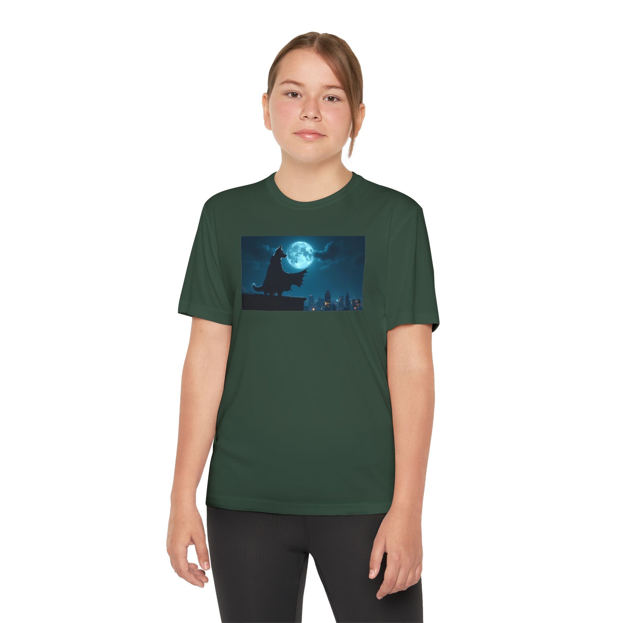 Youth Competitor Tee with Bold Eclipse Design, Perfect for Sports Events, Birthdays, Fun Outings, Team Spirit, Unique Gift Idea