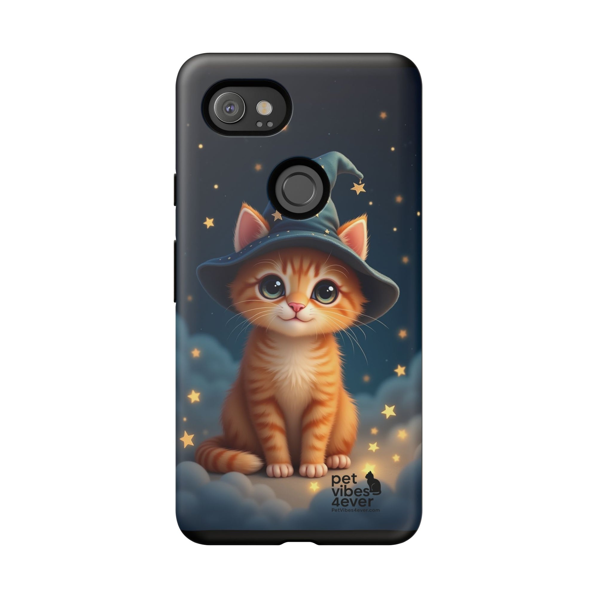 Cat-Themed Phone Case, Cute Cat Case, Pet Lover Gift, Kawaii Phone Accessory, Celestial Cat Design, Stylish Gadget Protector