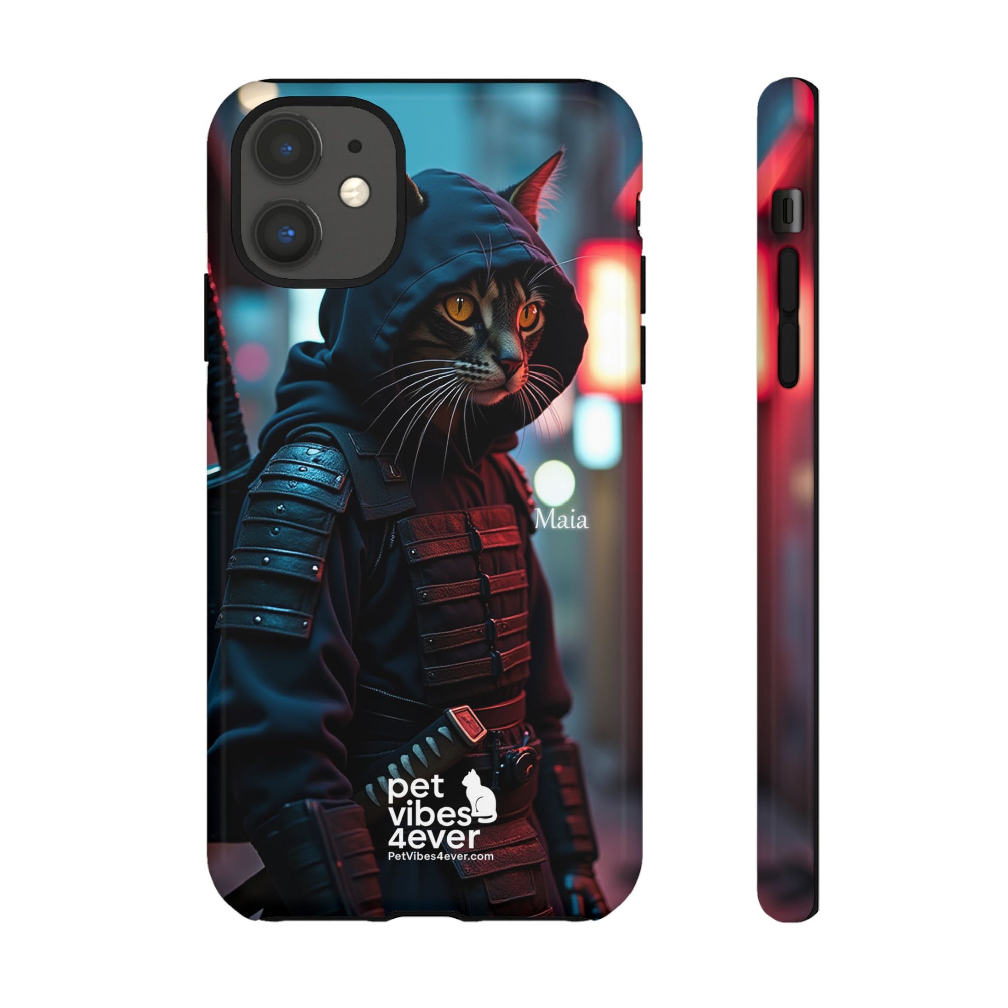 Tough Cases: Cool Cat Phone Case with 'Pet Vibes 4ever', Perfect for Cat Lovers, Unique Gift for Pet Enthusiasts, Fun Phone Accessory, [...]