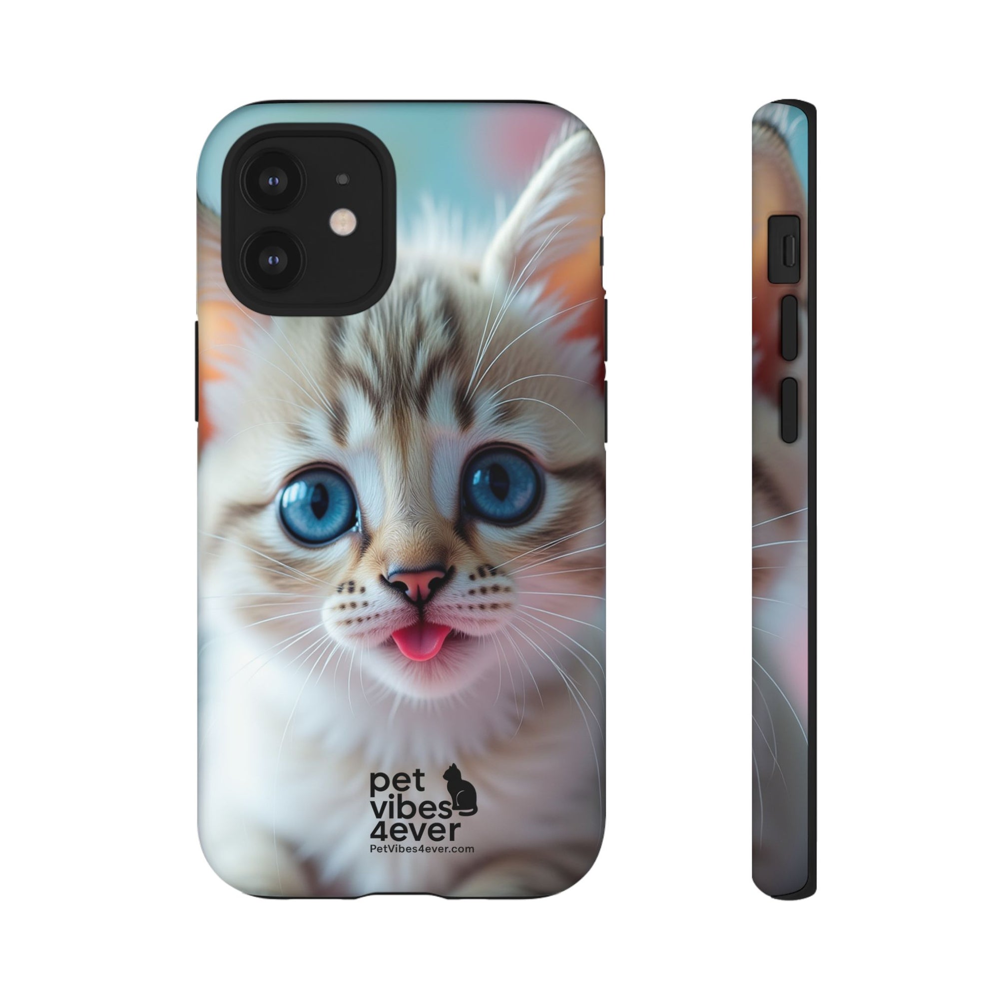 Cute Cat Phone Case, Pet Lover Gift, Unique Phone Cover, Animal Design Accessory, Fun Pet Vibes, Kitty Protection Shell
