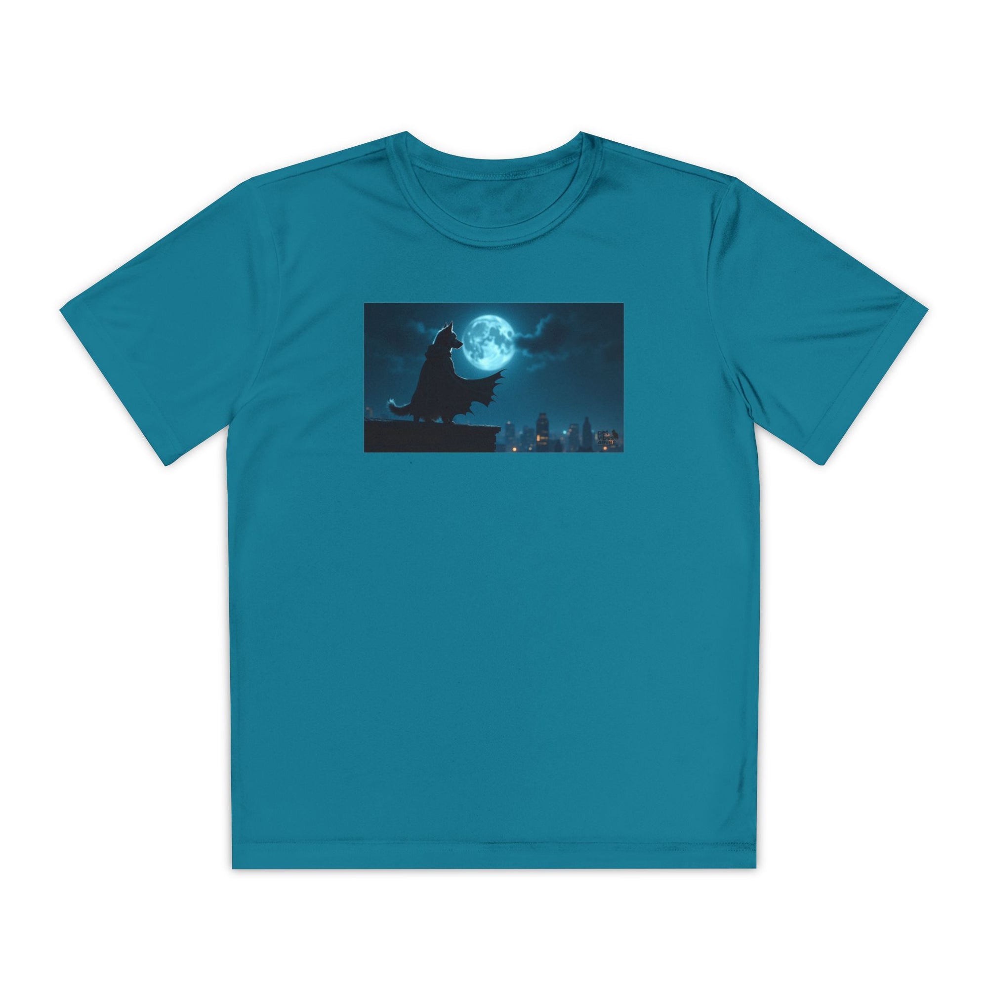 Youth Competitor Tee with Bold Eclipse Design, Perfect for Sports Events, Birthdays, Fun Outings, Team Spirit, Unique Gift Idea