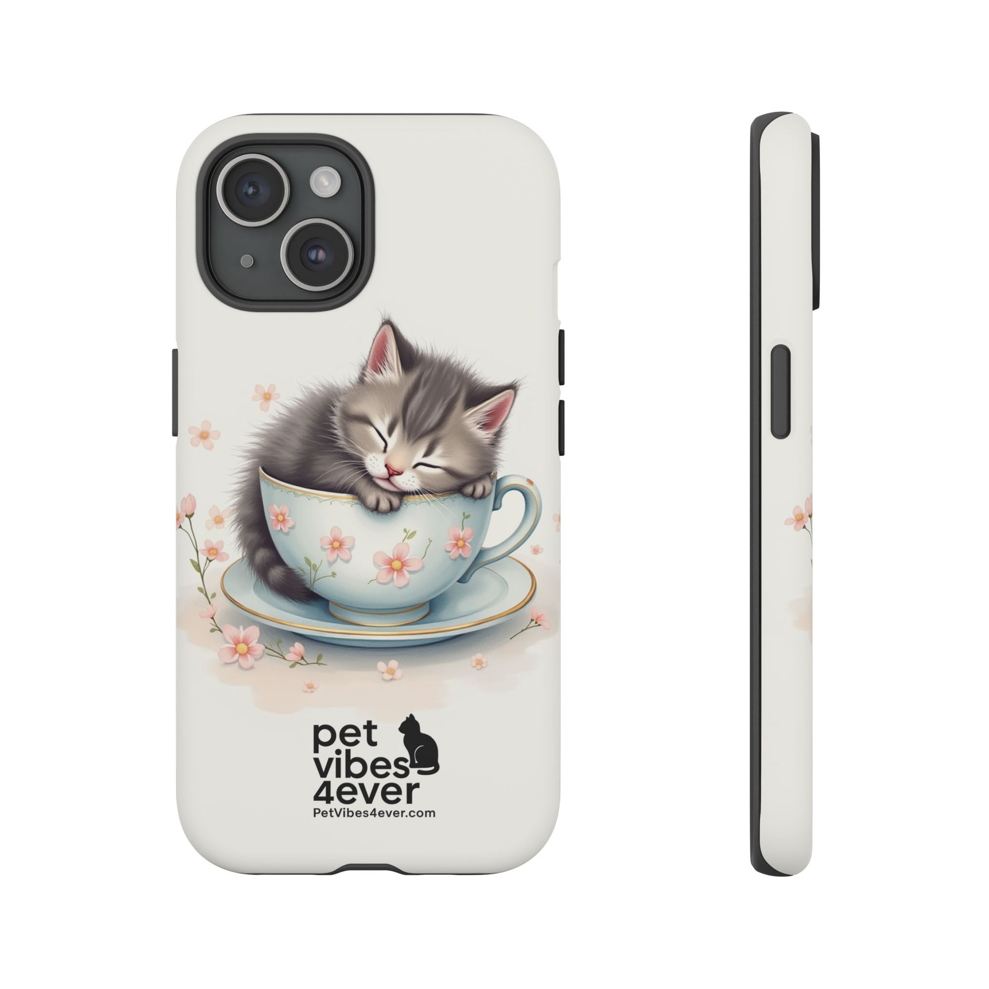 Cute Cat Phone Case - Tough Cases for Animal Lovers, Pet Gifts, Phone Accessories, Kitten Merchandise, Cute Cat Decor