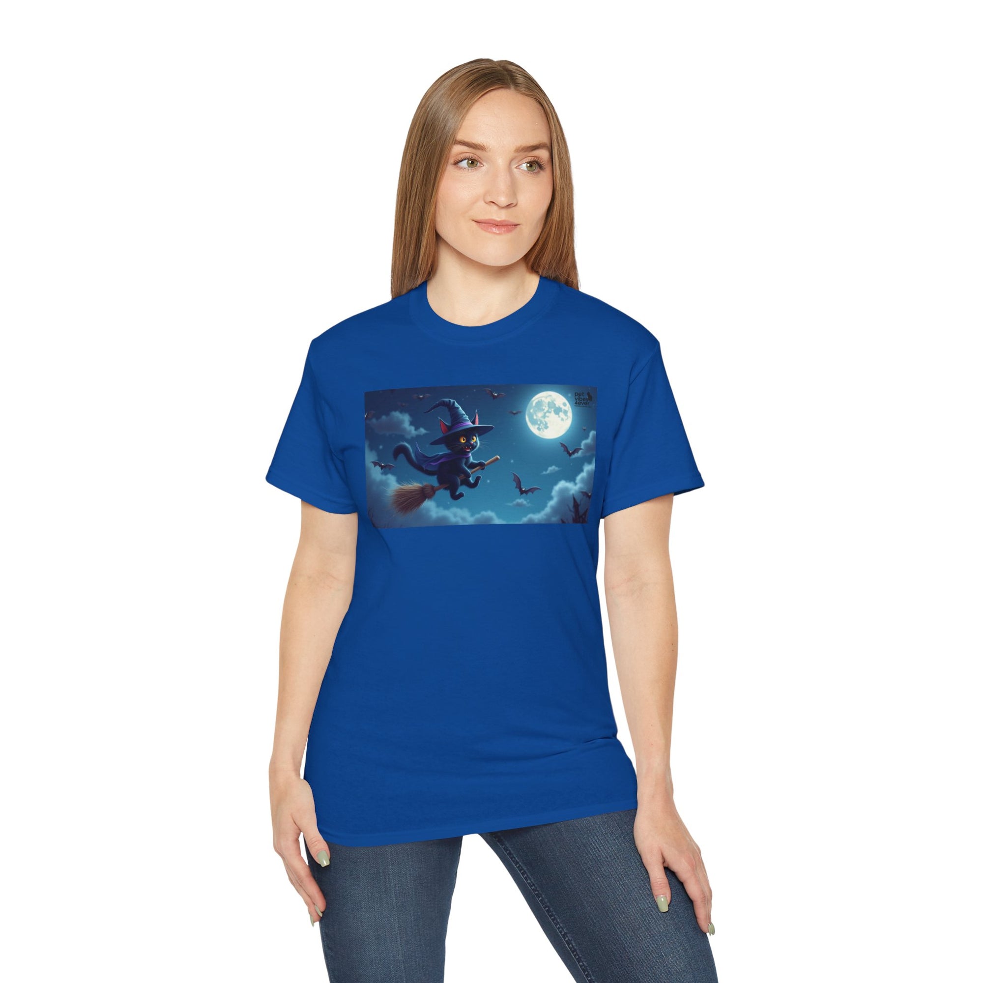 Moonlit Witch Unisex Tee | Spooky Vibes, Halloween Must-Have, Cozy Gift, Comfortable Everyday Wear, Magical Spirit Apparel