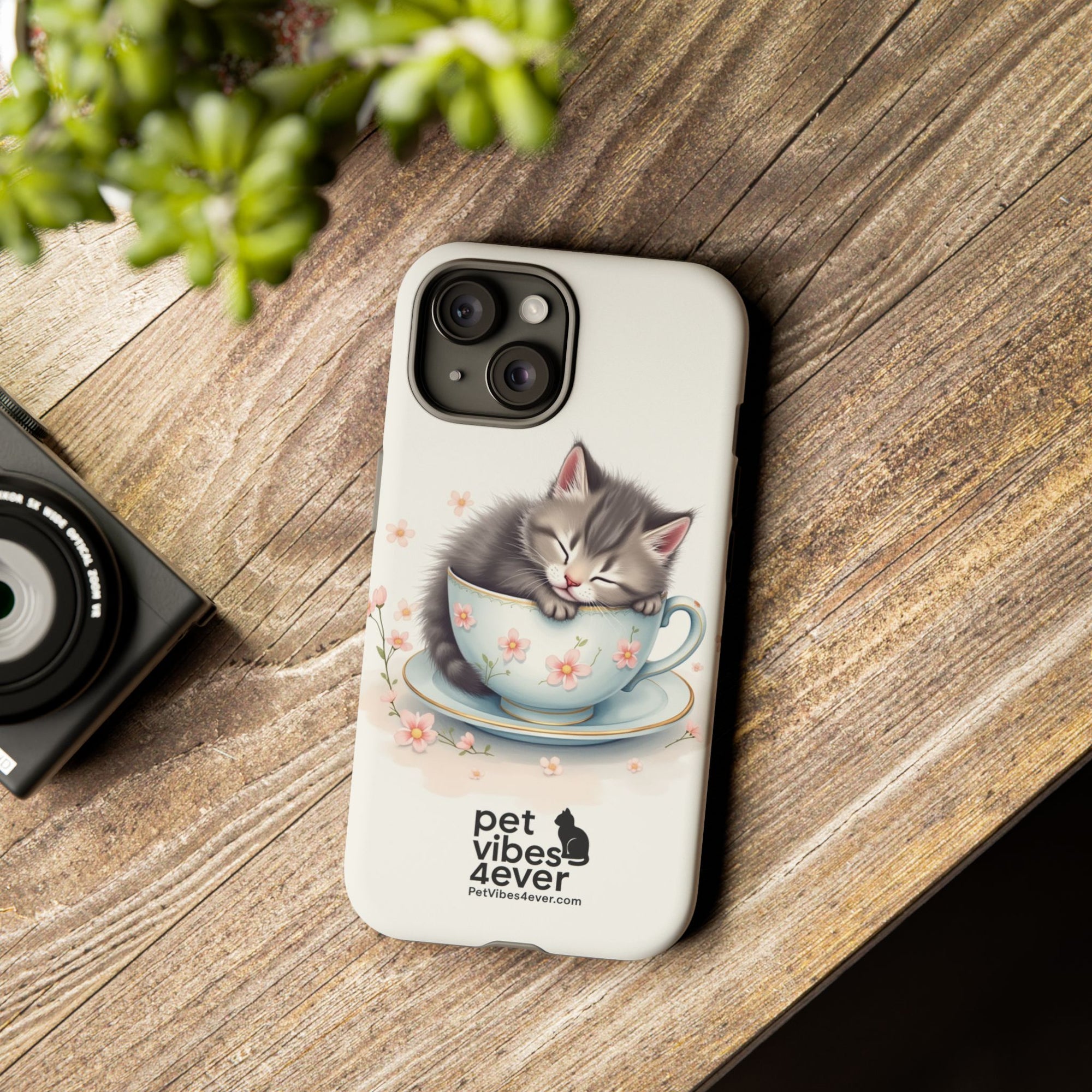 Cute Cat Phone Case - Tough Cases for Animal Lovers, Pet Gifts, Phone Accessories, Kitten Merchandise, Cute Cat Decor