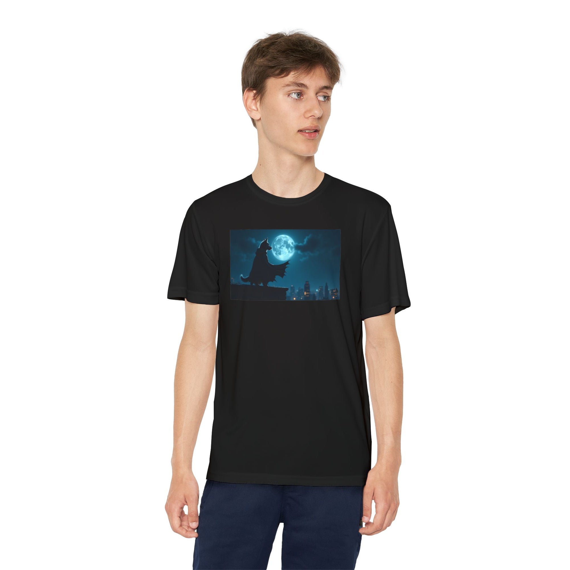 Youth Competitor Tee with Bold Eclipse Design, Perfect for Sports Events, Birthdays, Fun Outings, Team Spirit, Unique Gift Idea