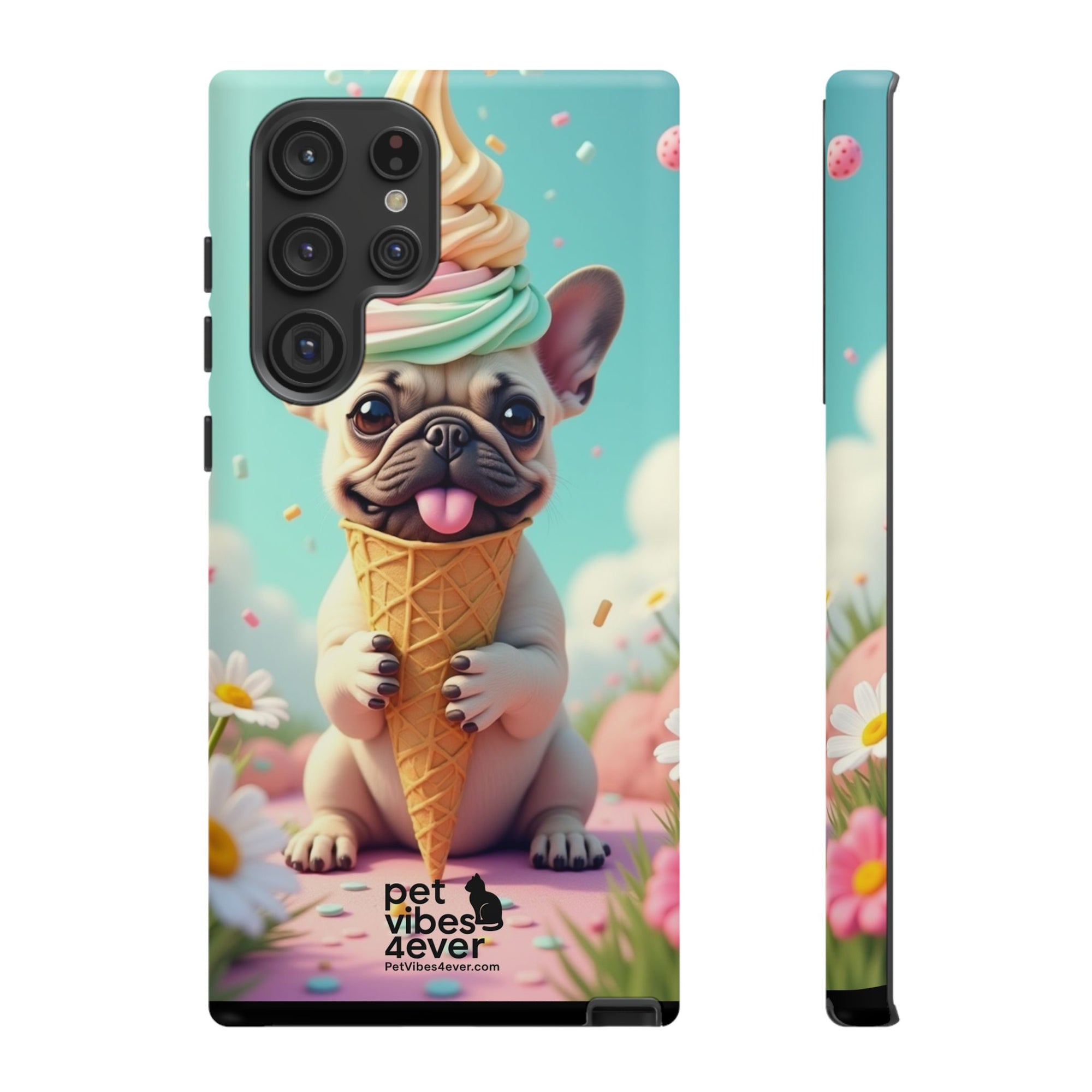 Cute Dog Phone Case, Pet Lover Gift, Tough iPhone/Android Cover, Dog Art, Fun Phone Accessory