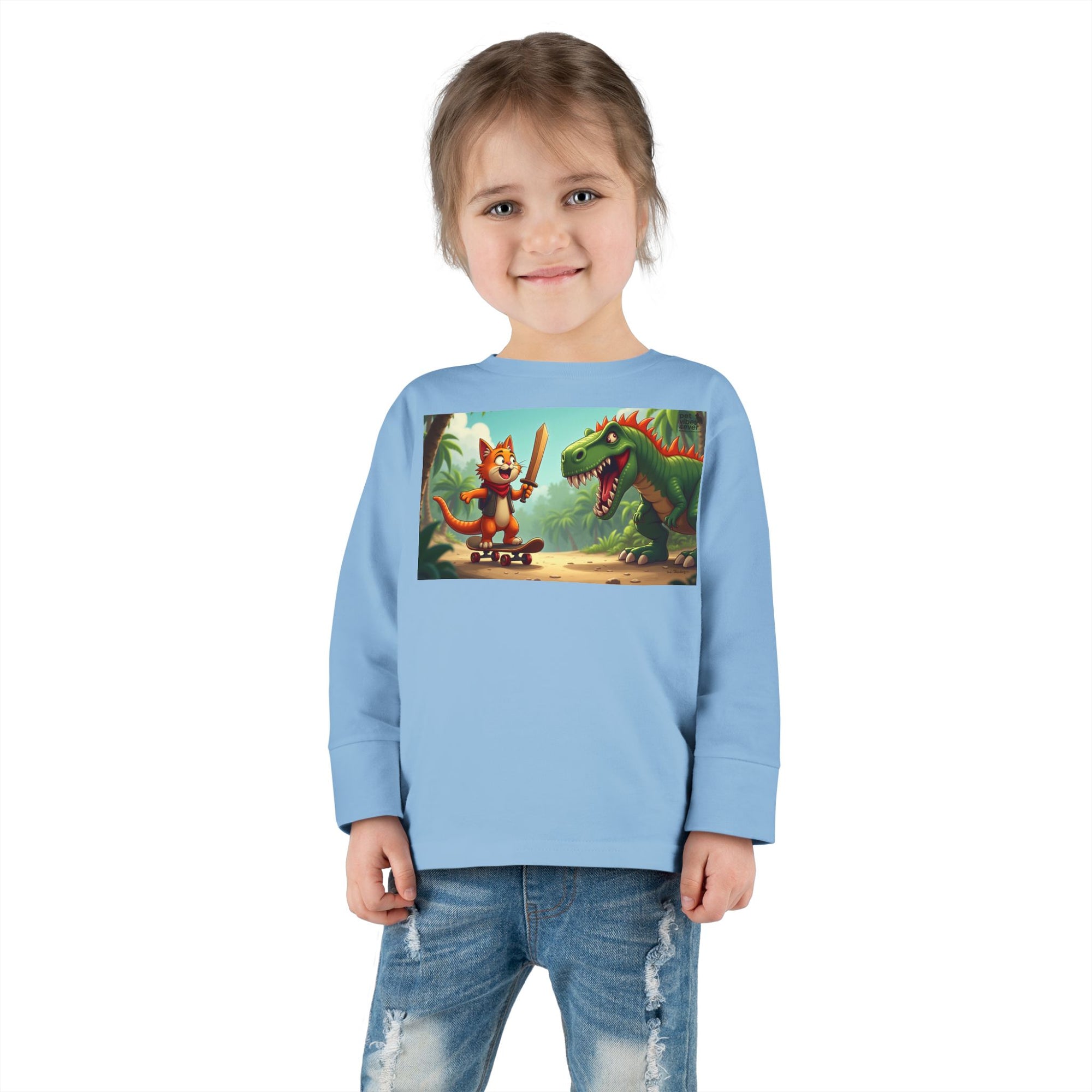 Whimsical Dinosaur Adventure Toddler Long Sleeve Tee - Perfect for Playdates, Birthdays, Family Outings, and Everyday Fun, Kids' [...]