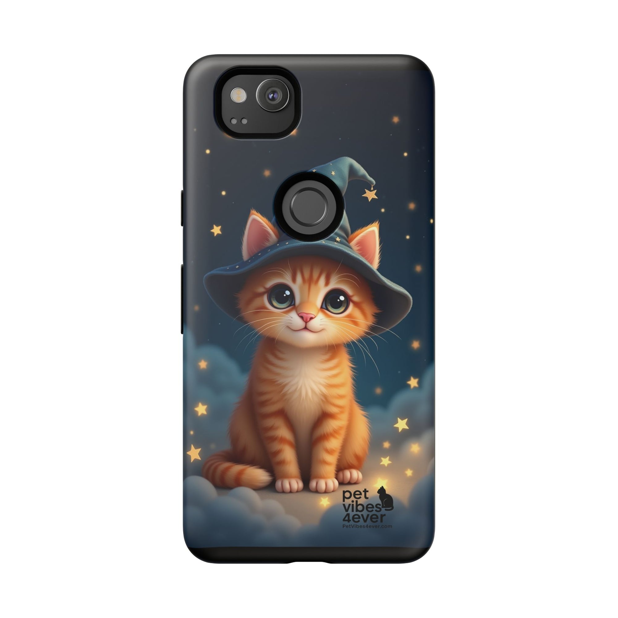 Cat-Themed Phone Case, Cute Cat Case, Pet Lover Gift, Kawaii Phone Accessory, Celestial Cat Design, Stylish Gadget Protector
