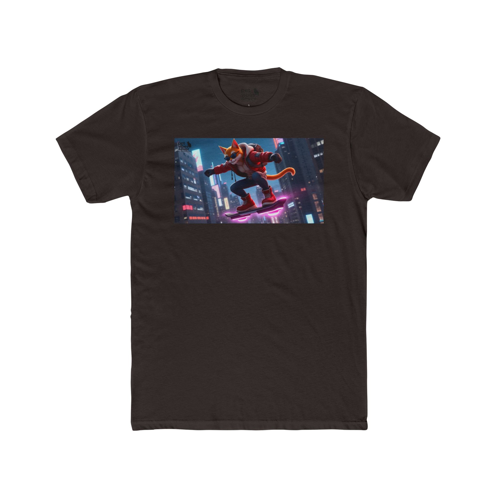 Urban Cat Adventure Tee | Cool Graphic T-Shirt, Streetwear, Anime Style, Skater Apparel, Gift for Cat Lovers, Summer Fashion