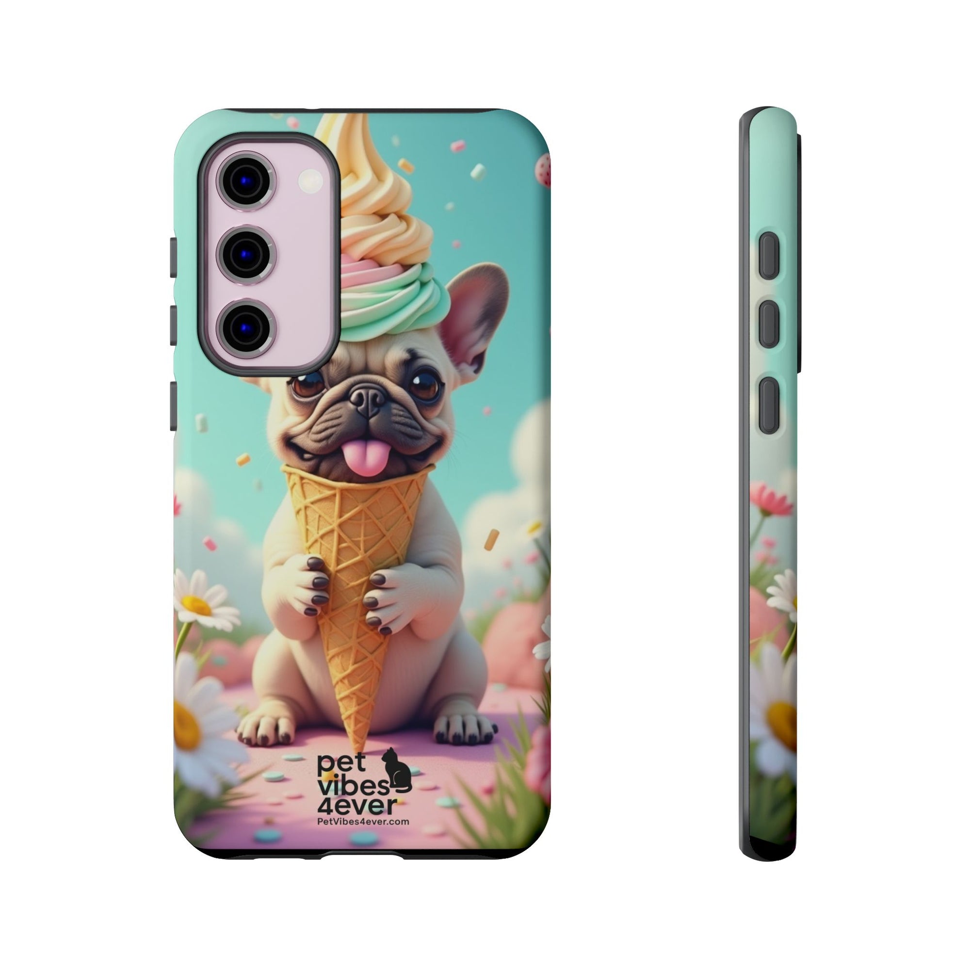 Cute Dog Phone Case, Pet Lover Gift, Tough iPhone/Android Cover, Dog Art, Fun Phone Accessory