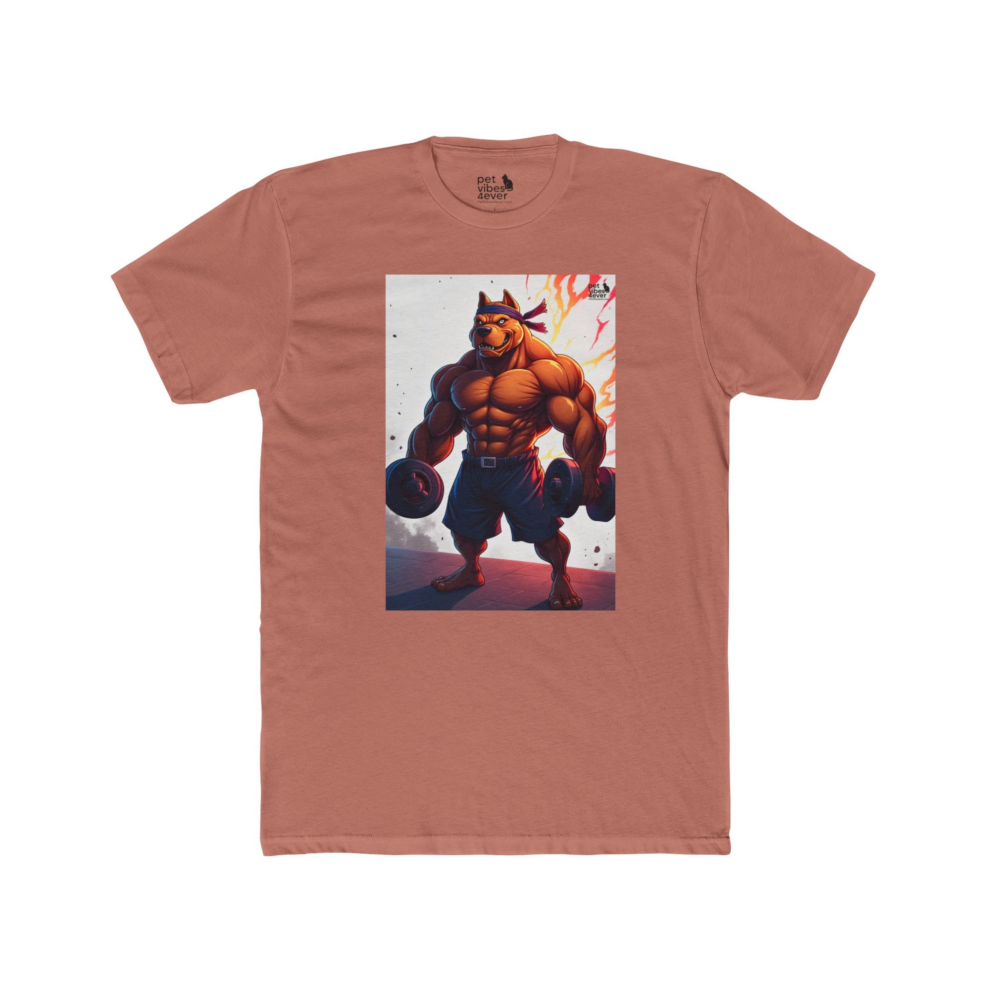 Muscle Bear Unisex Cotton Crew Tee, Gym Shirt, Fitness Apparel, Workout Top, Cartoon Graphic Tee, Gift for Him