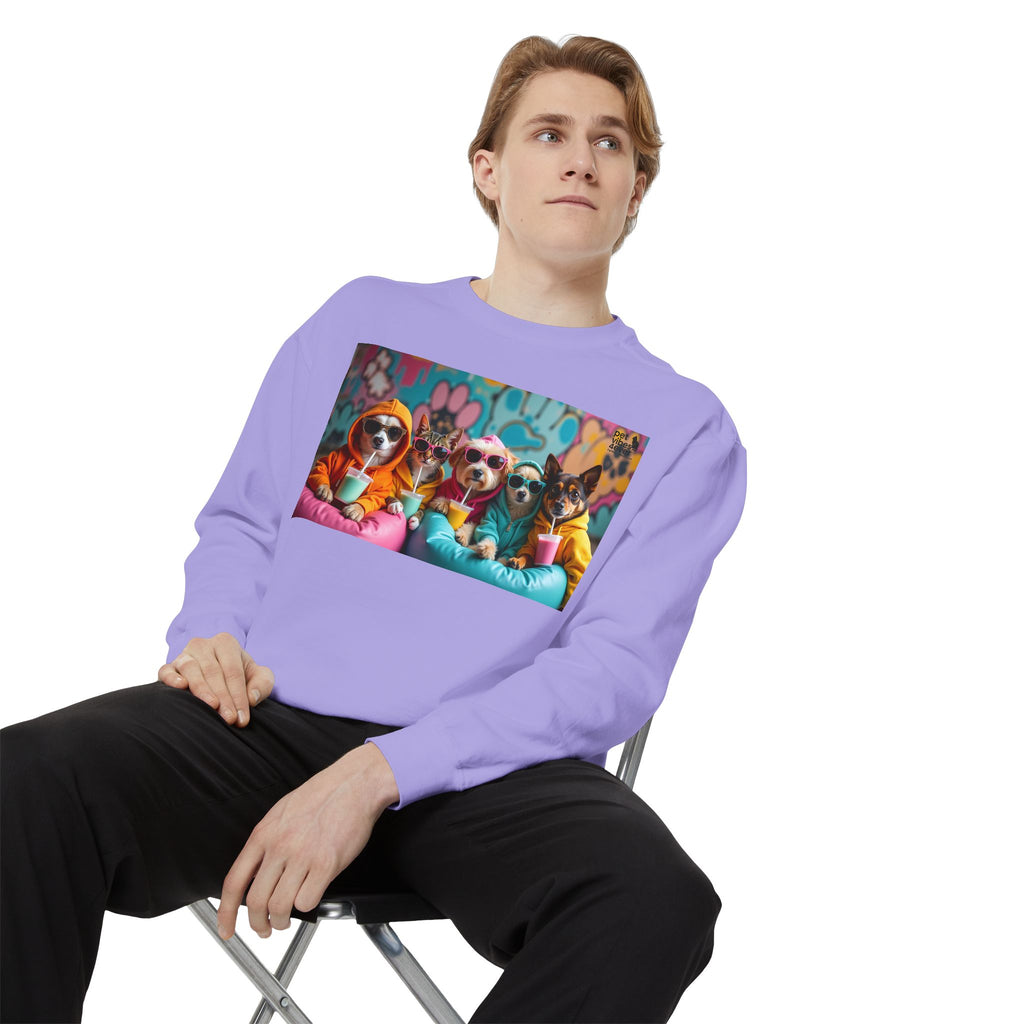 Colorful Dog Lovers Unisex Sweatshirt, Cozy Apparel for Pet Owners, Gift for Dog Lovers, Cute Animal Sweatshirt, Fun Casual Wear