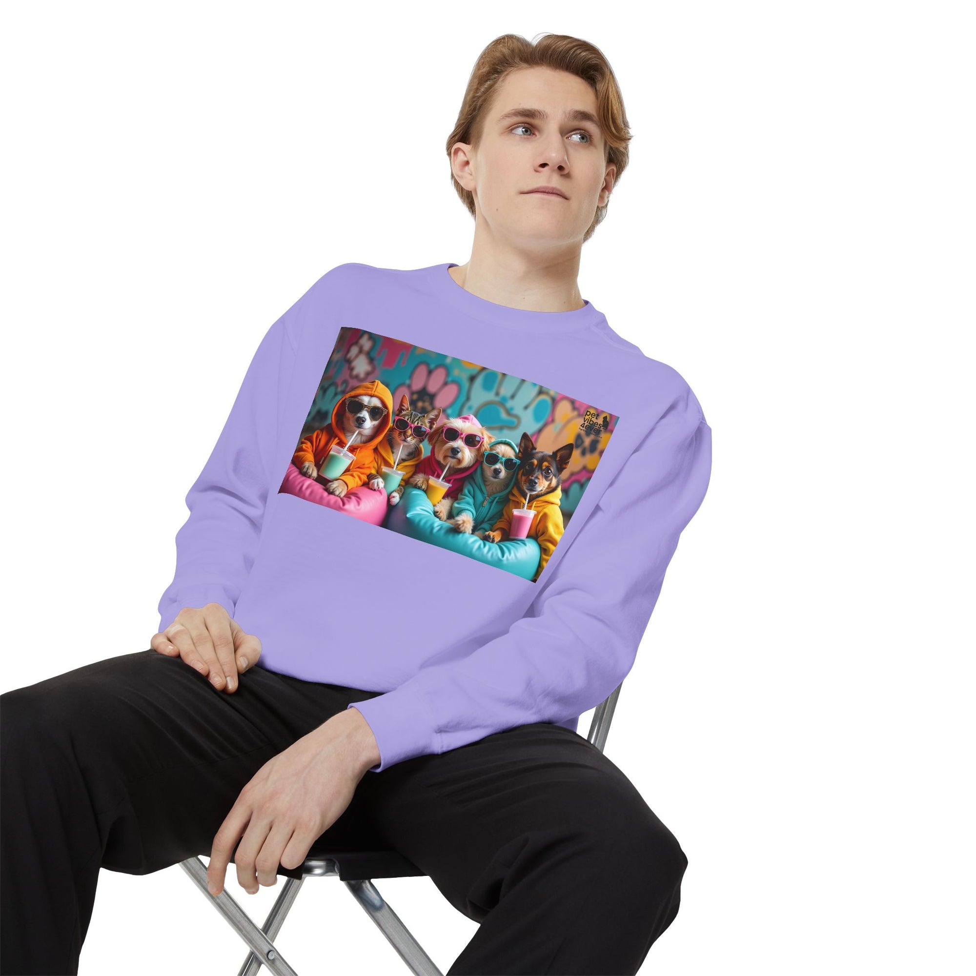 Colorful Dog Lovers Unisex Sweatshirt, Cozy Apparel for Pet Owners, Gift for Dog Lovers, Cute Animal Sweatshirt, Fun Casual Wear