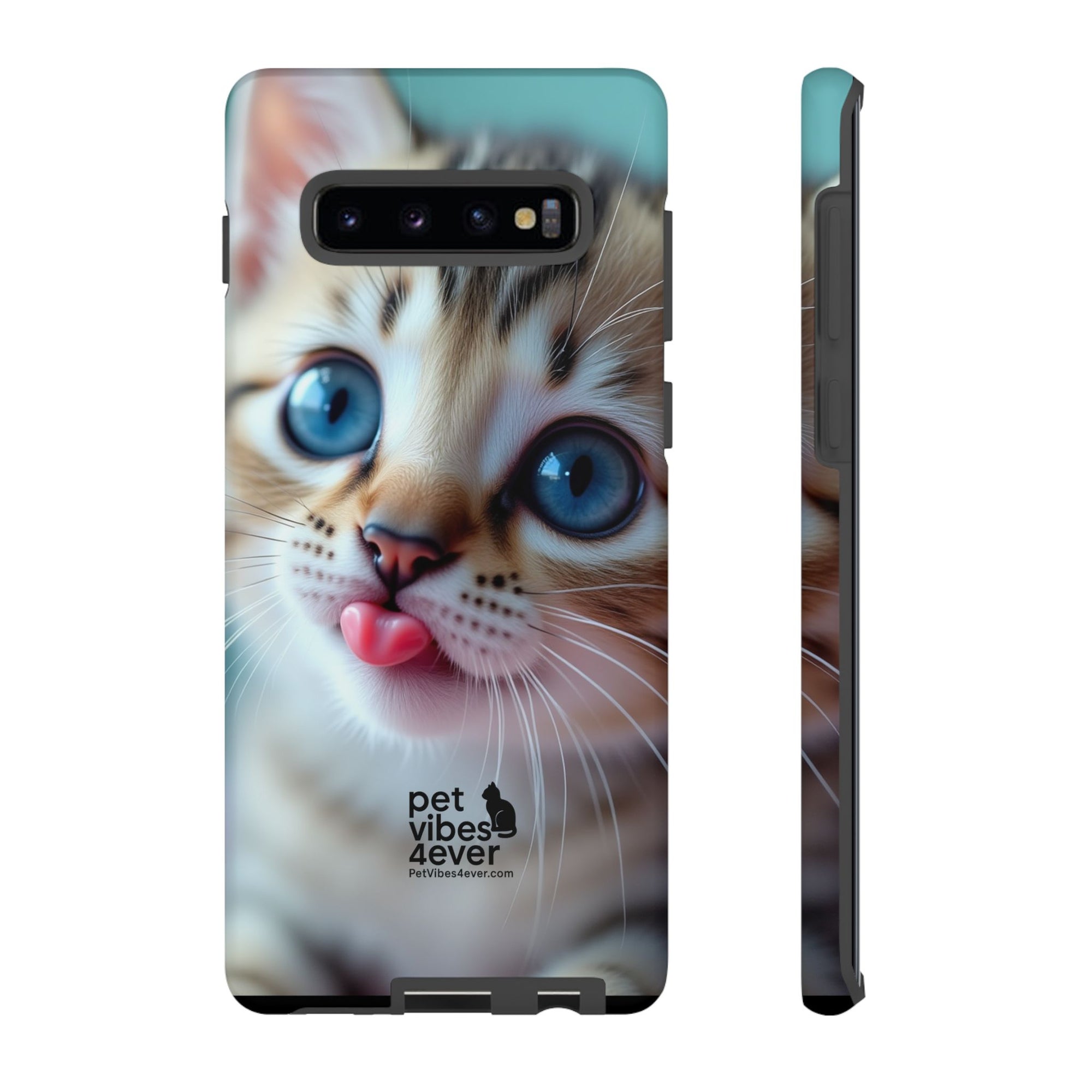 Cute Cat Phone Case, Pet Lover Gift, Durable Phone Cover, Animal Print Case, Cute Kitten Accessory