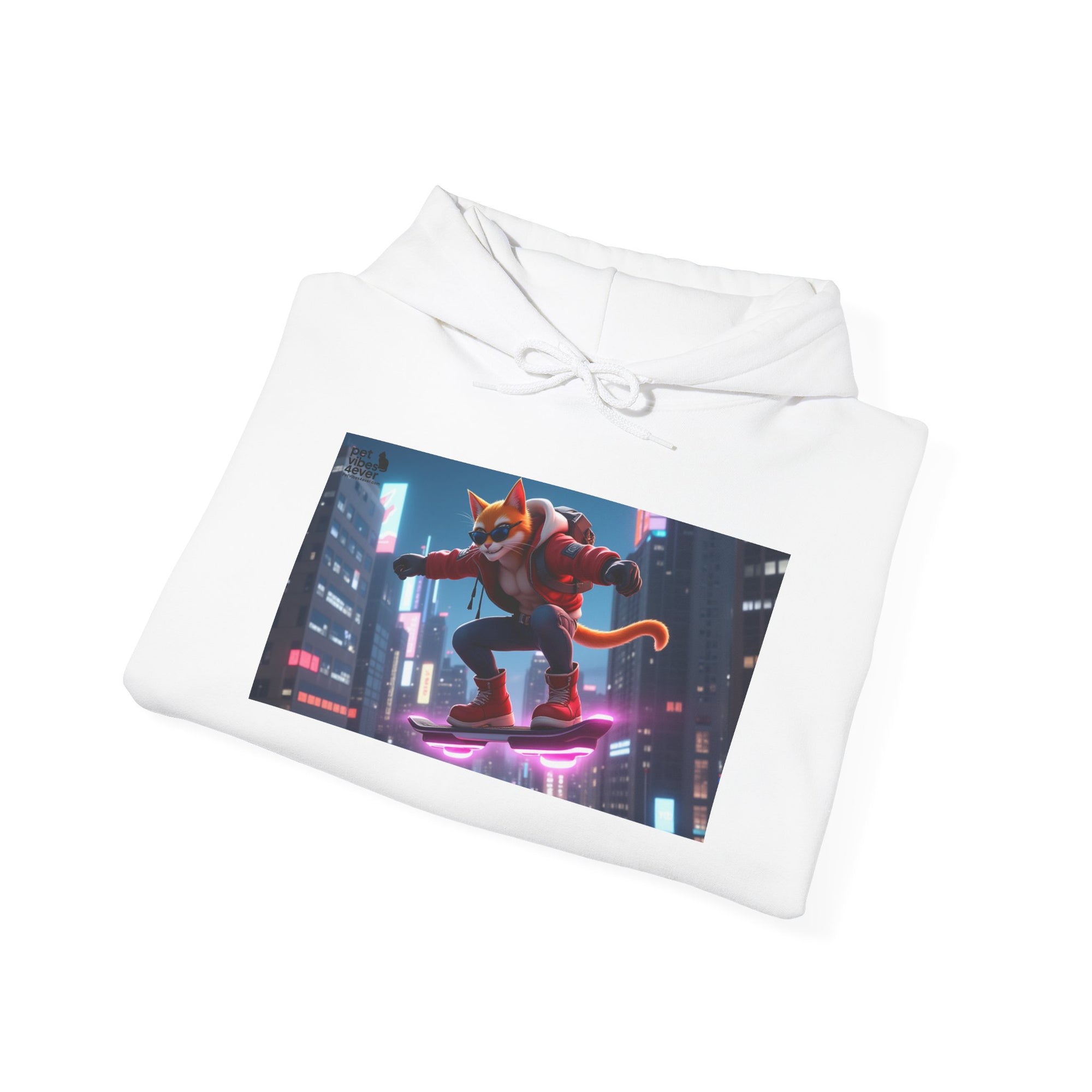 Urban Jungle Unisex Hoodie - Retro Neon Design, Streetwear Sweatshirt, Perfect for Teens, Gift for Video Game Lovers, Cozy Layering
