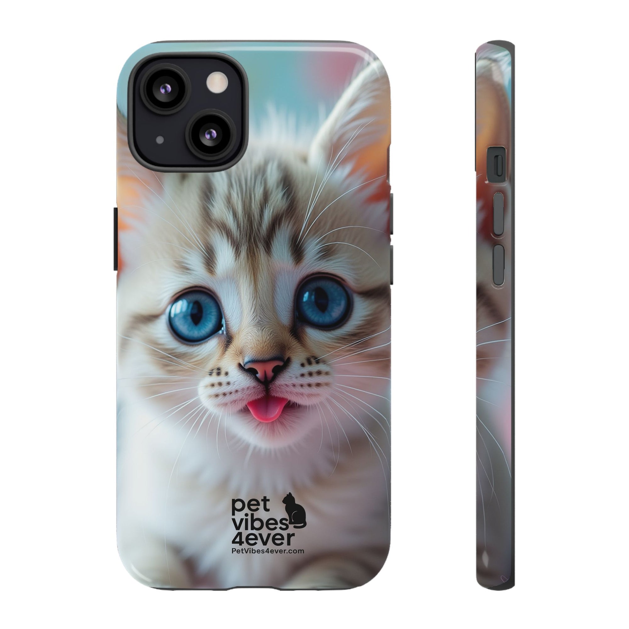Cute Cat Phone Case, Pet Lover Gift, Unique Phone Cover, Animal Design Accessory, Fun Pet Vibes, Kitty Protection Shell