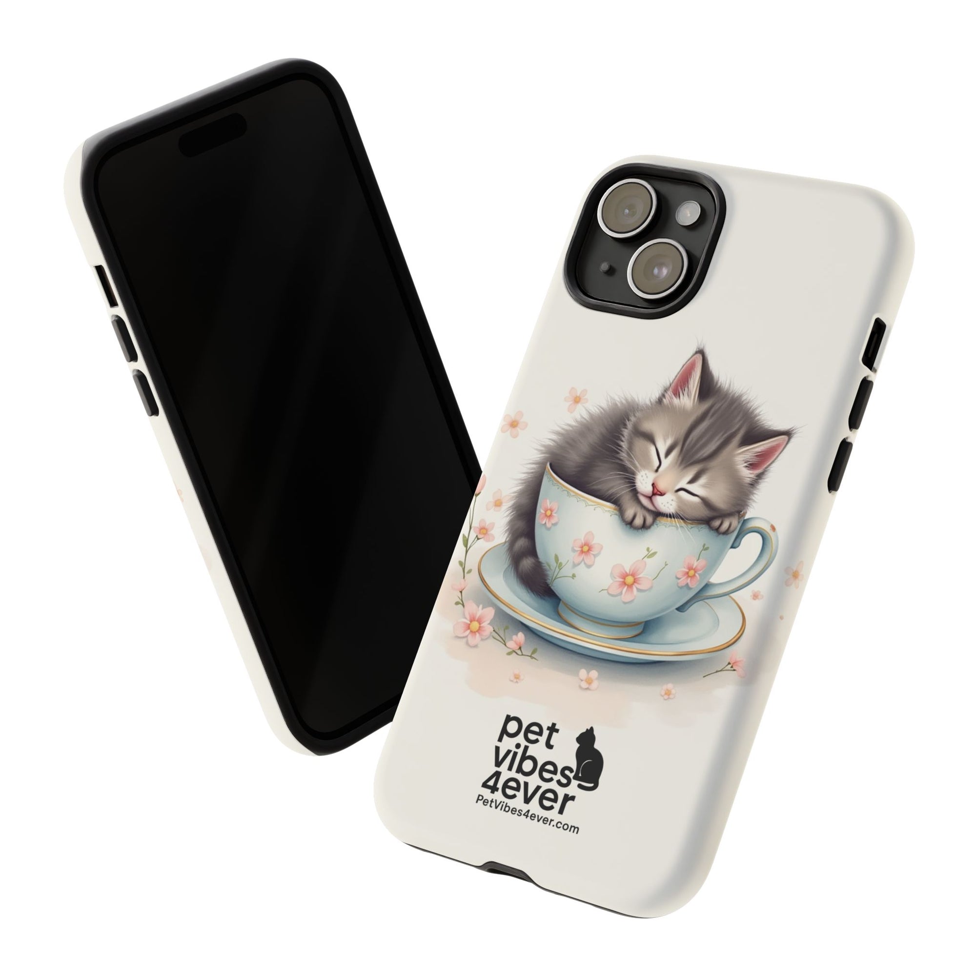 Cute Cat Phone Case - Tough Cases for Animal Lovers, Pet Gifts, Phone Accessories, Kitten Merchandise, Cute Cat Decor