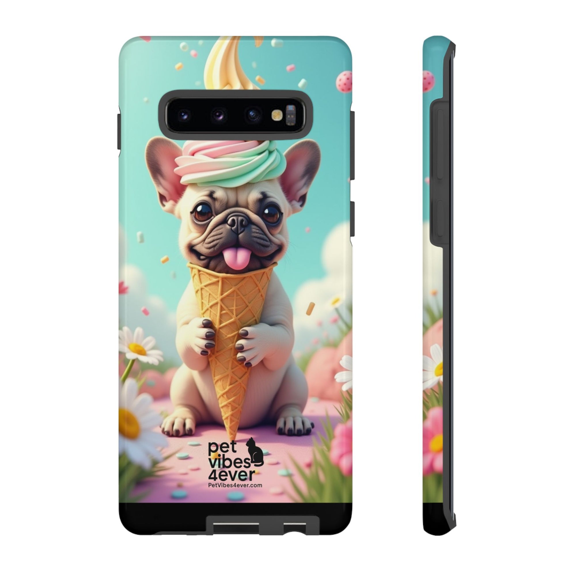 Cute Dog Phone Case, Pet Lover Gift, Tough iPhone/Android Cover, Dog Art, Fun Phone Accessory