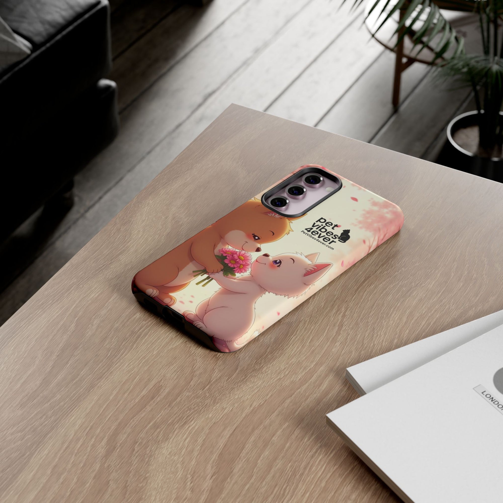 Cute Pet Themed Phone Case, Animal Lovers Gift, Valentine's Day, Cute Phone Cover, Pet Vibes Forever