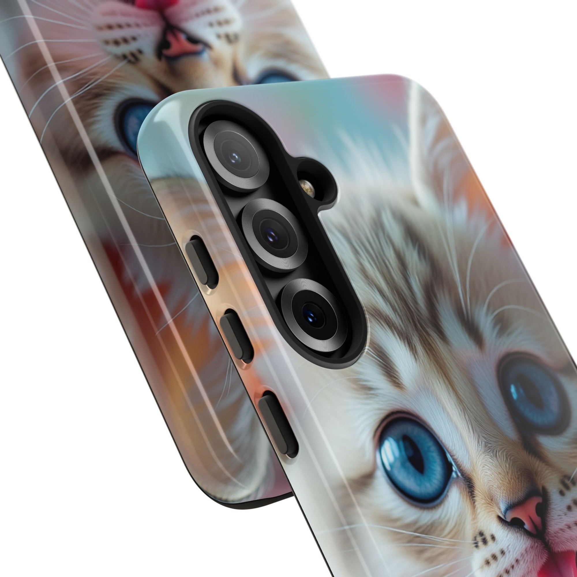 Cute Cat Phone Case with Pet Vibes, Perfect Gift for Cat Lovers, Fun Tech Accessories for Birthdays, Animal Lovers, Kawaii Style
