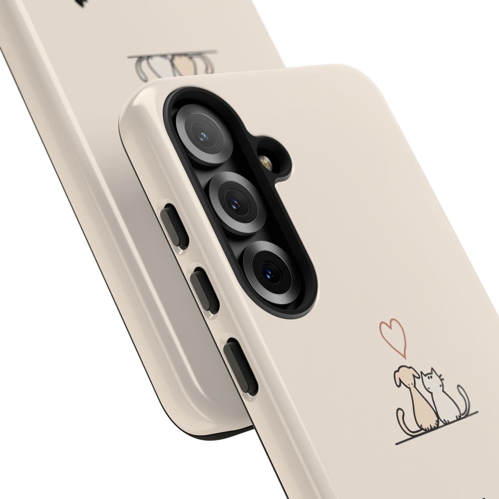 Cute Cat Phone Case - Pet Lovers Gift, Tough Cases, Customizable, Animal Lover, Cat Mom/Dad, Funny Cat Merchandise