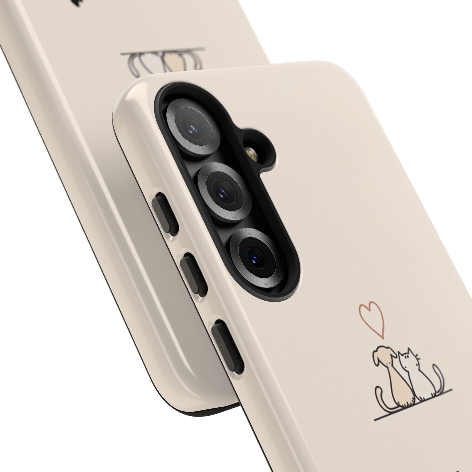 Cute Cat Phone Case - Pet Lovers Gift, Tough Cases, Customizable, Animal Lover, Cat Mom/Dad, Funny Cat Merchandise