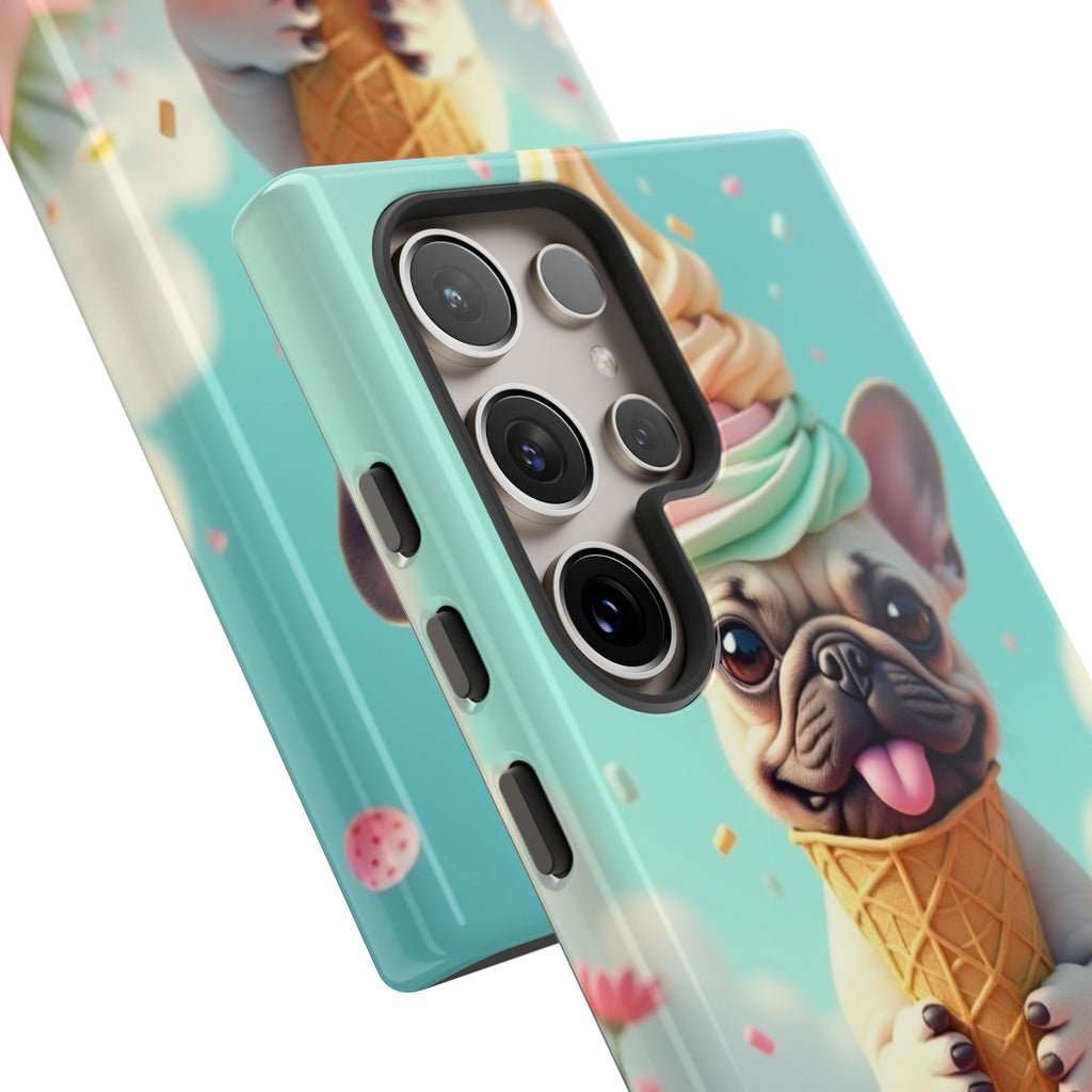 Cute Dog Phone Case, Pet Lover Gift, Tough iPhone/Android Cover, Dog Art, Fun Phone Accessory