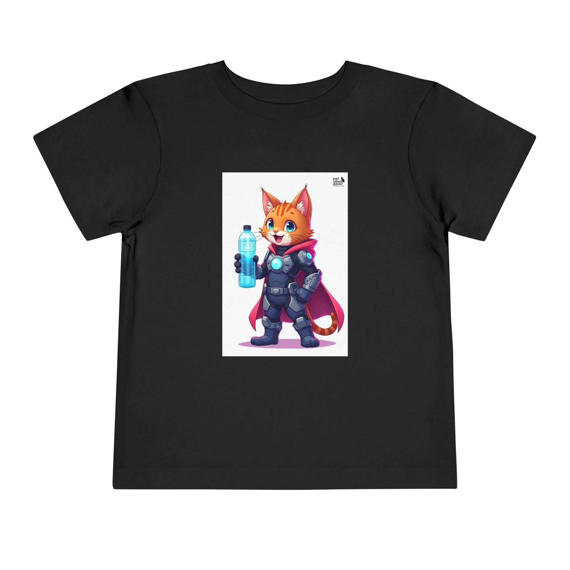 Superhero Cat Toddler Tee, Kids Graphic T-Shirt, Cute Animal Shirt, Birthday Gift, Funny Pet Tee