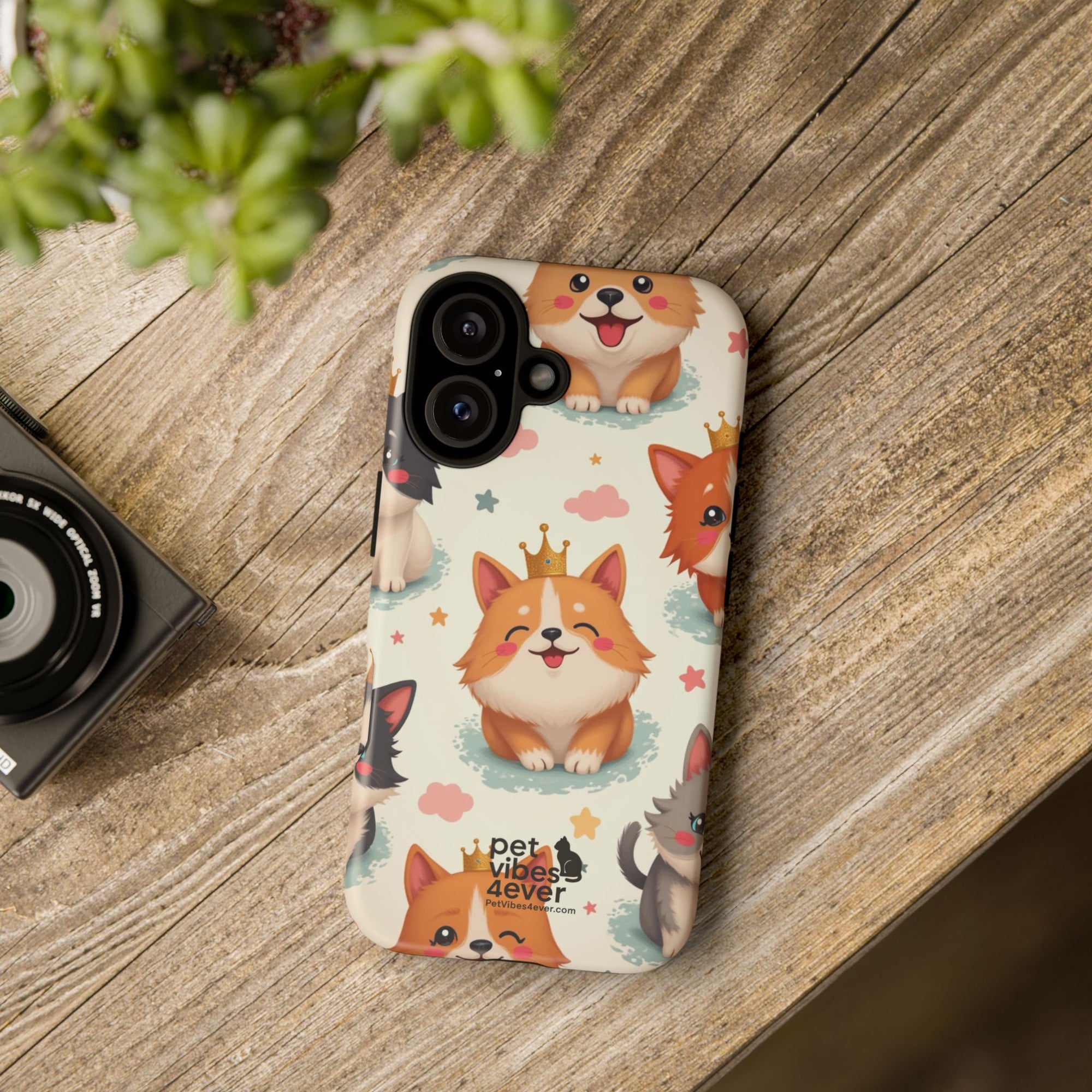 Cute Pet Phone Case, Dog Lover Accessory, Cat Phone Cover, Gift for Animal Lovers, Birthday Present, Pet Vibes Forever