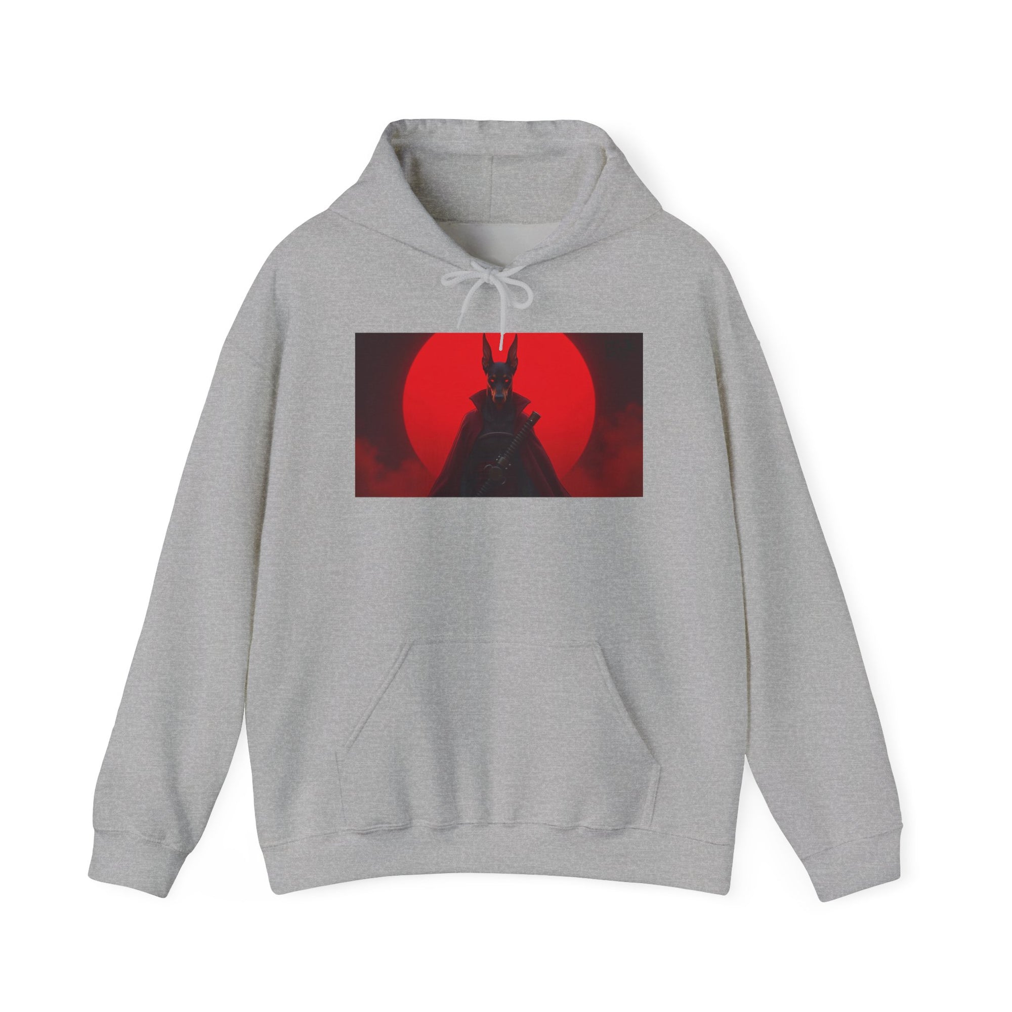 Red Sun Graphic Hoodie for Fans, Perfect for Cozy Days, Gifting, Festivals, and Casual Outings.