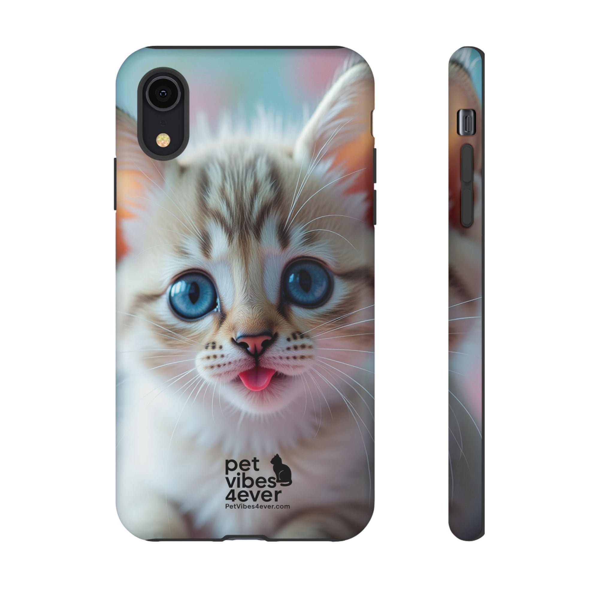 Cute Cat Phone Case, Pet Lover Gift, Unique Phone Cover, Animal Design Accessory, Fun Pet Vibes, Kitty Protection Shell