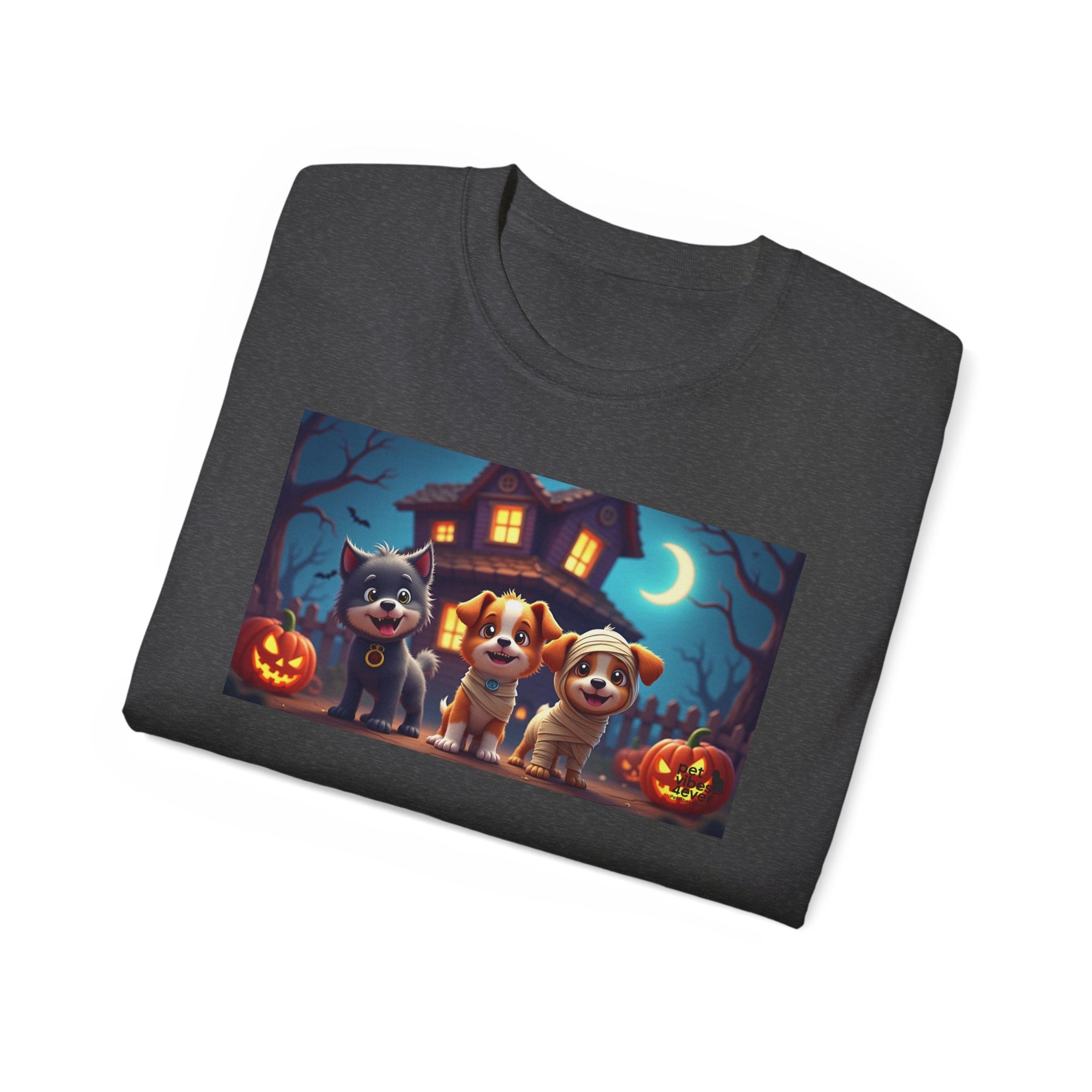 Halloween Pet Tee, Unisex Ultra Cotton T-Shirt, Cute Dog T-Shirt, Pet Lovers Gift, Halloween Costume Top