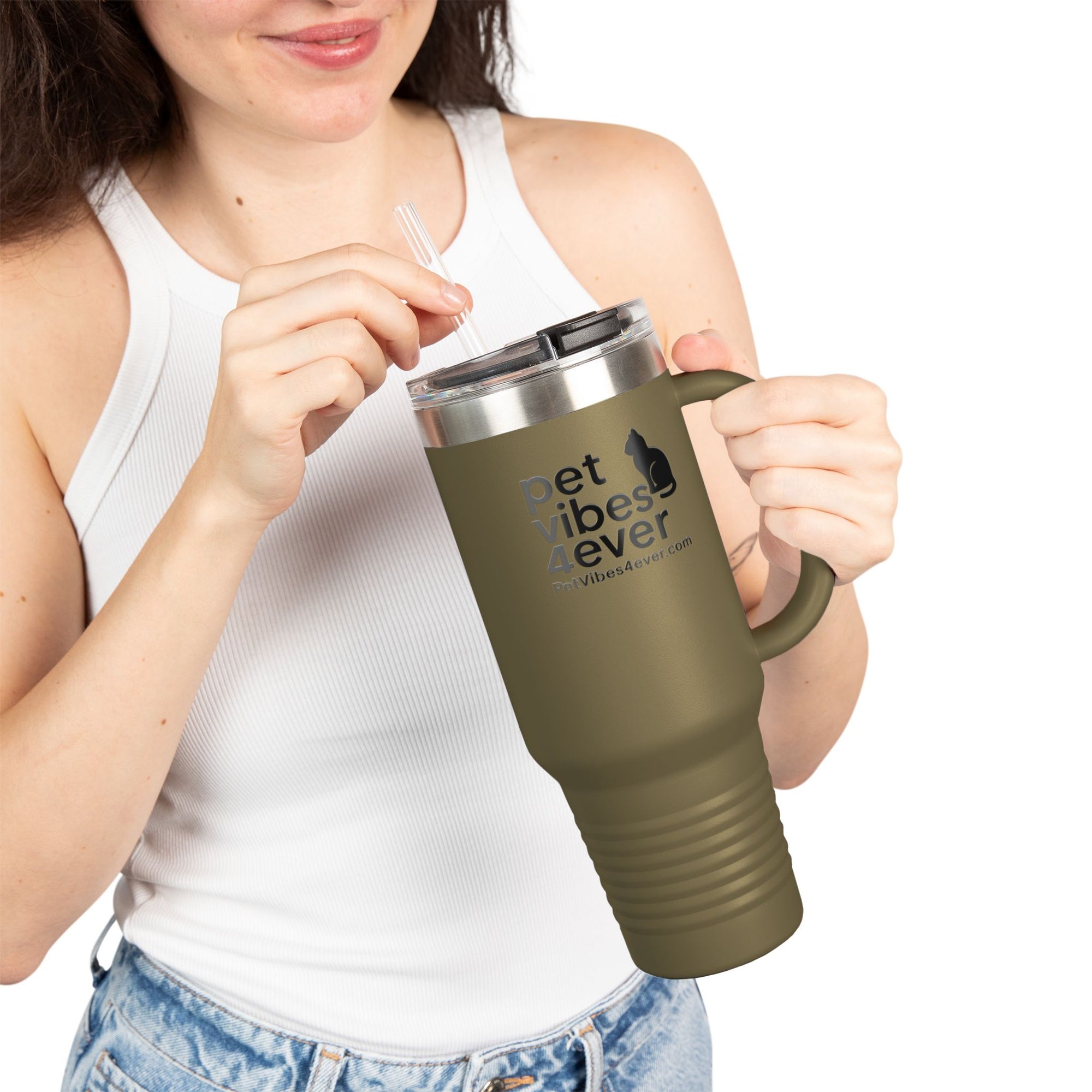 Insulated Travel Mug - Perfect for Pet Lovers, Coffee Enthusiasts, Travel, Gift for Holidays, Eco-Friendly Drinkware, Customizable