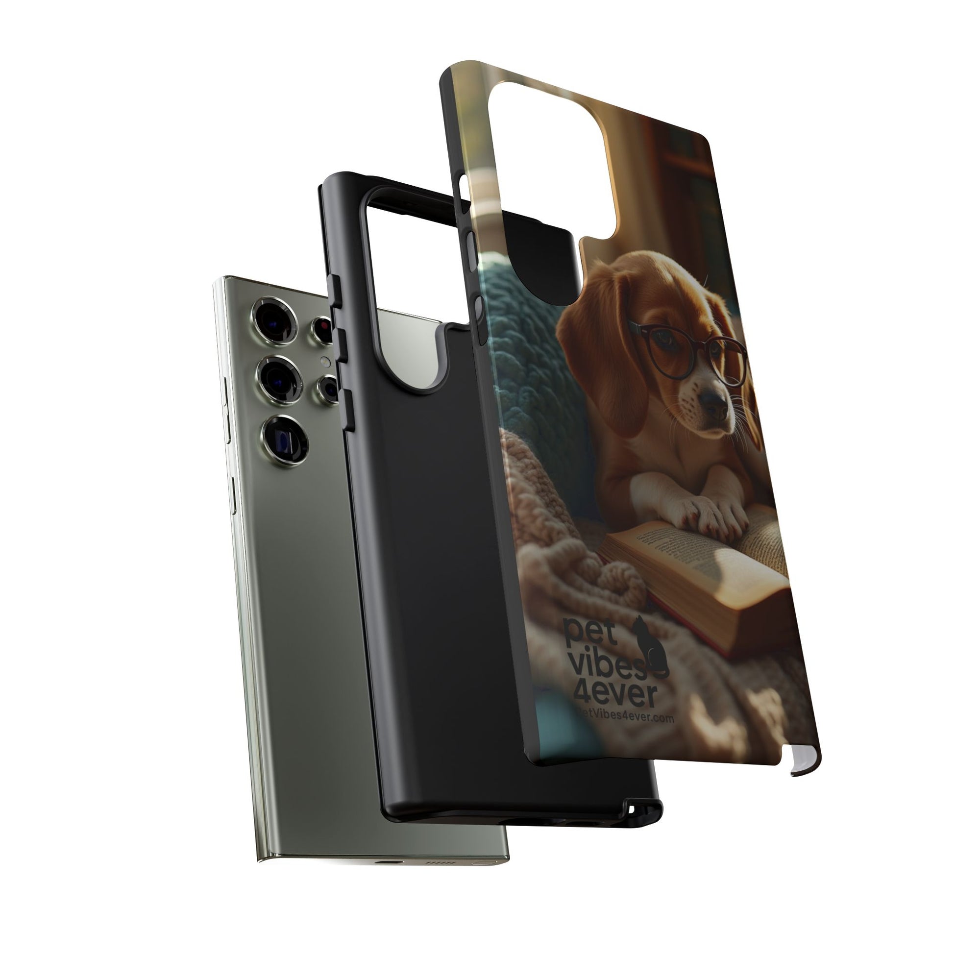 Dog-Themed Phone Case with "Pet Vibes Forever" Design, Cute Dog Accessories, Pet Lover Gift, Phone Cover, Animal Lover Decor