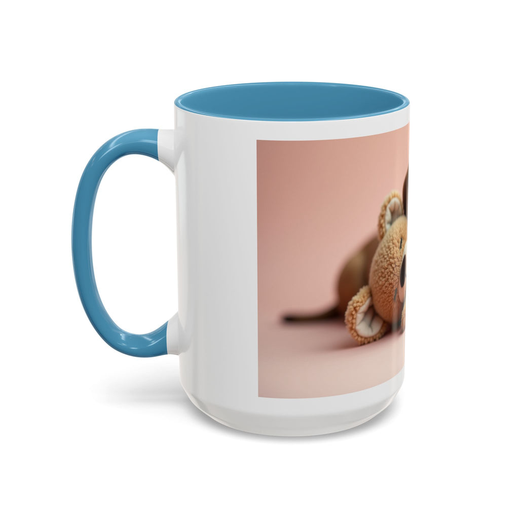Cute Dog and Toy Accent Coffee Mug - Perfect for Pet Lovers, Gift for Animal Enthusiasts, Adorable Mug for Home and Office