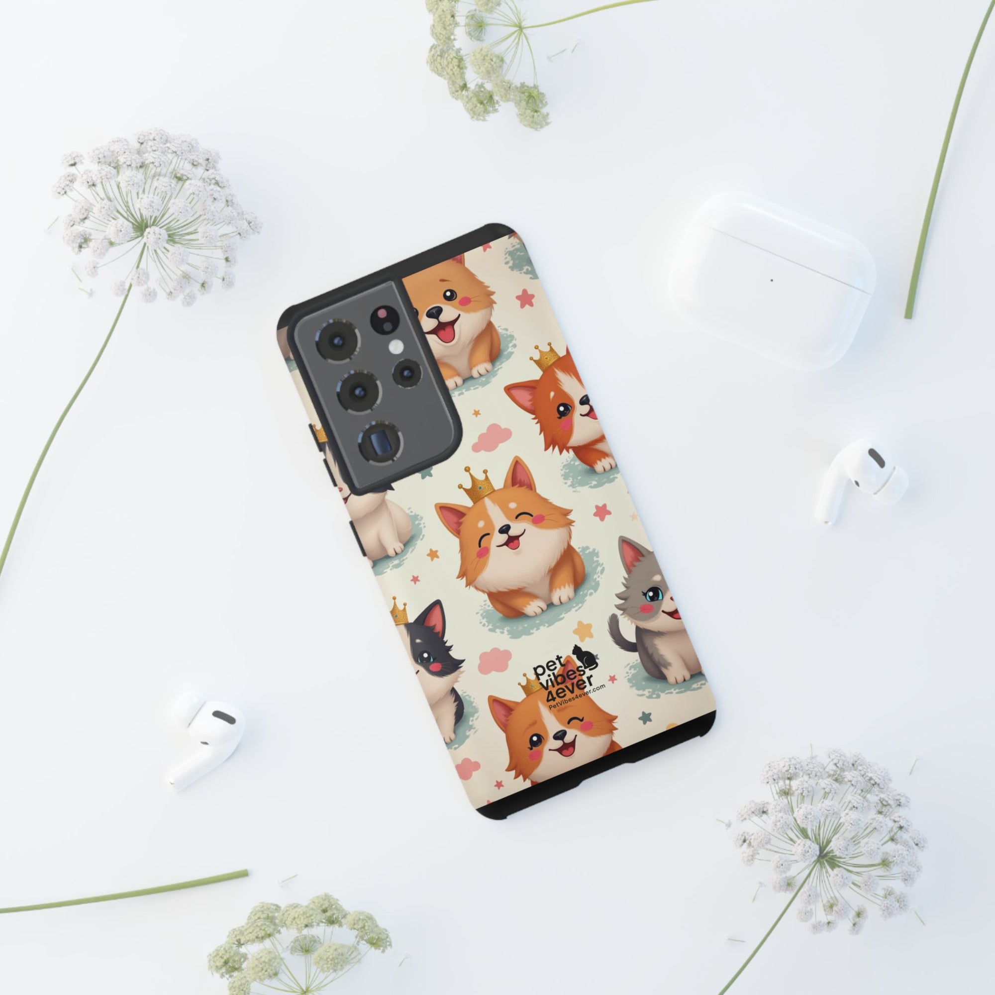 Cute Pet Phone Case, Animal Lover Gift, Dog Cat Lover Accessory, Phone Cover for Pet Parents, Birthday Gift for Pet Owners