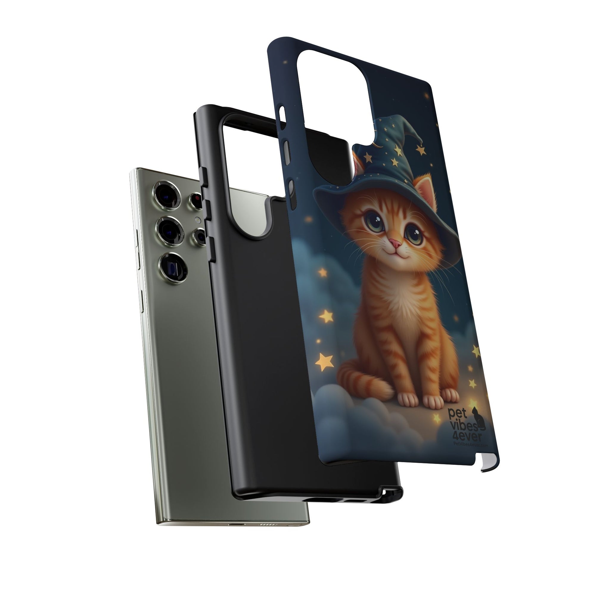 Cat-Themed Phone Case, Magical Cat Case, Pet Lover Gift, Cute Animal Accessories, Birthday Present For Cat Owners