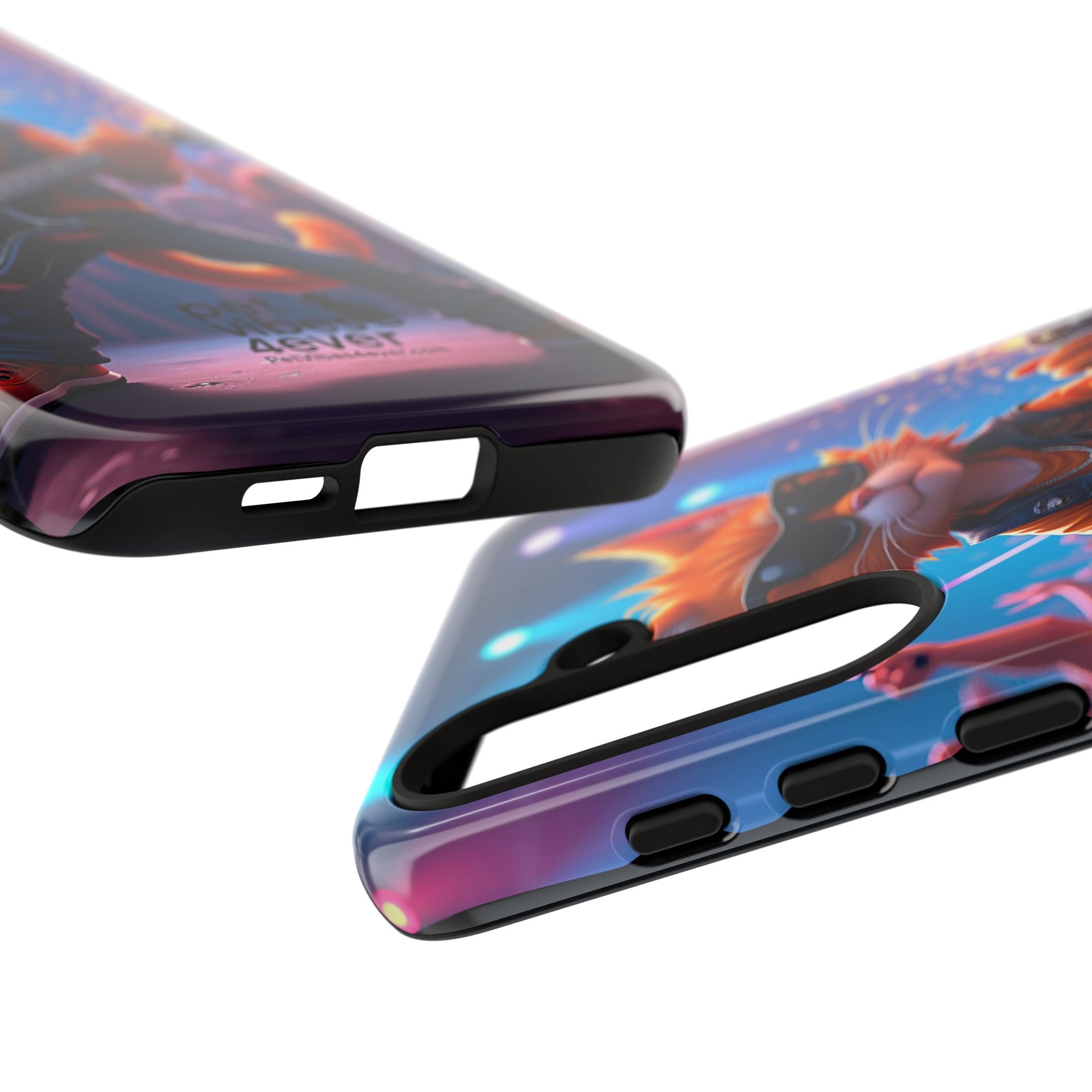 Guitar Cat Phone Case | Fun Pet Vibes | Unique Gift for Cat Lovers, Music Fans, Pet Owners, Birthday, Holidays, Personal Use