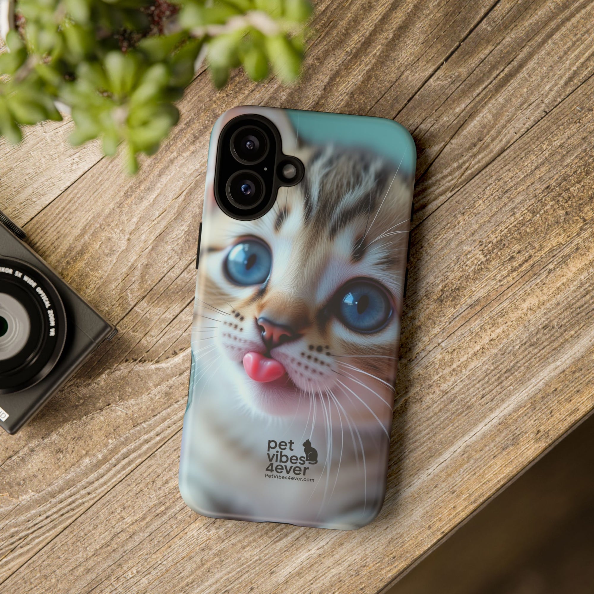 Cute Cat Phone Case, Pet Lover Gift, Funny Animal Protector, Cute Tech Accessories, Cat Mom Gift