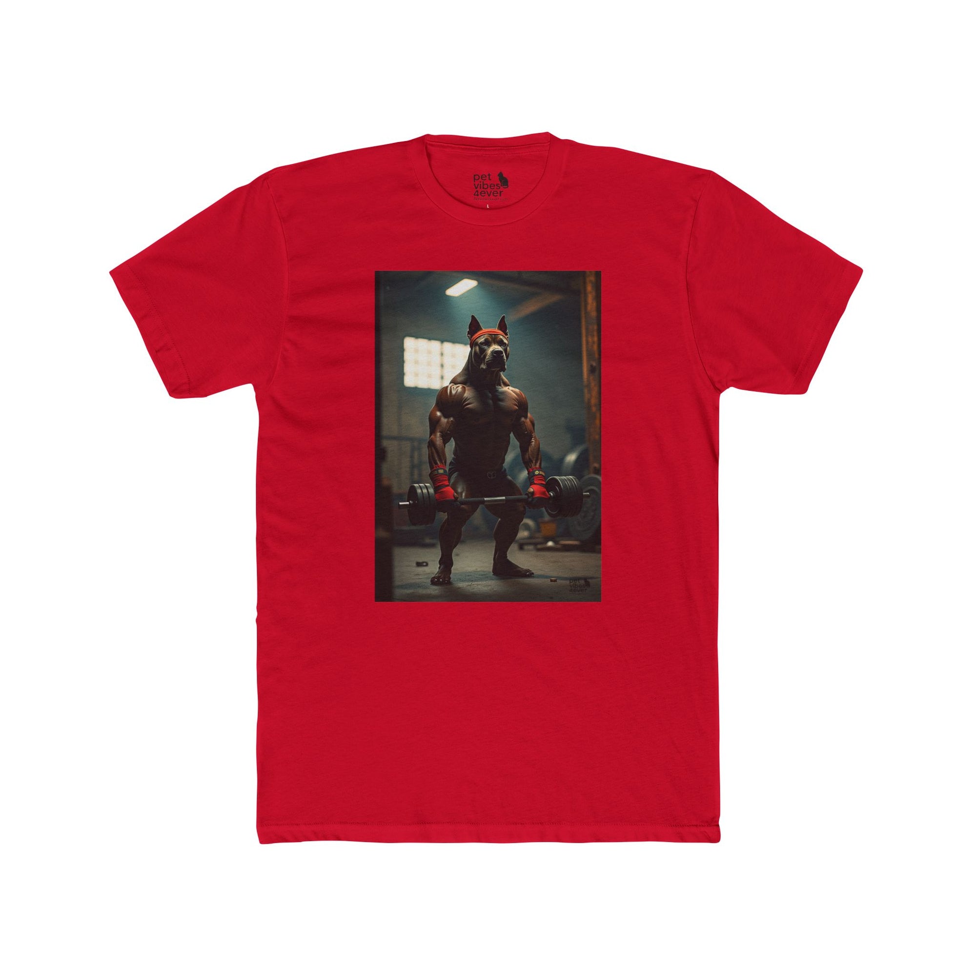 Muscle Theme Unisex Cotton Crew Tee - Fitness, Gym Shirt, Workout Apparel, Gift for Him, Motivational Wear