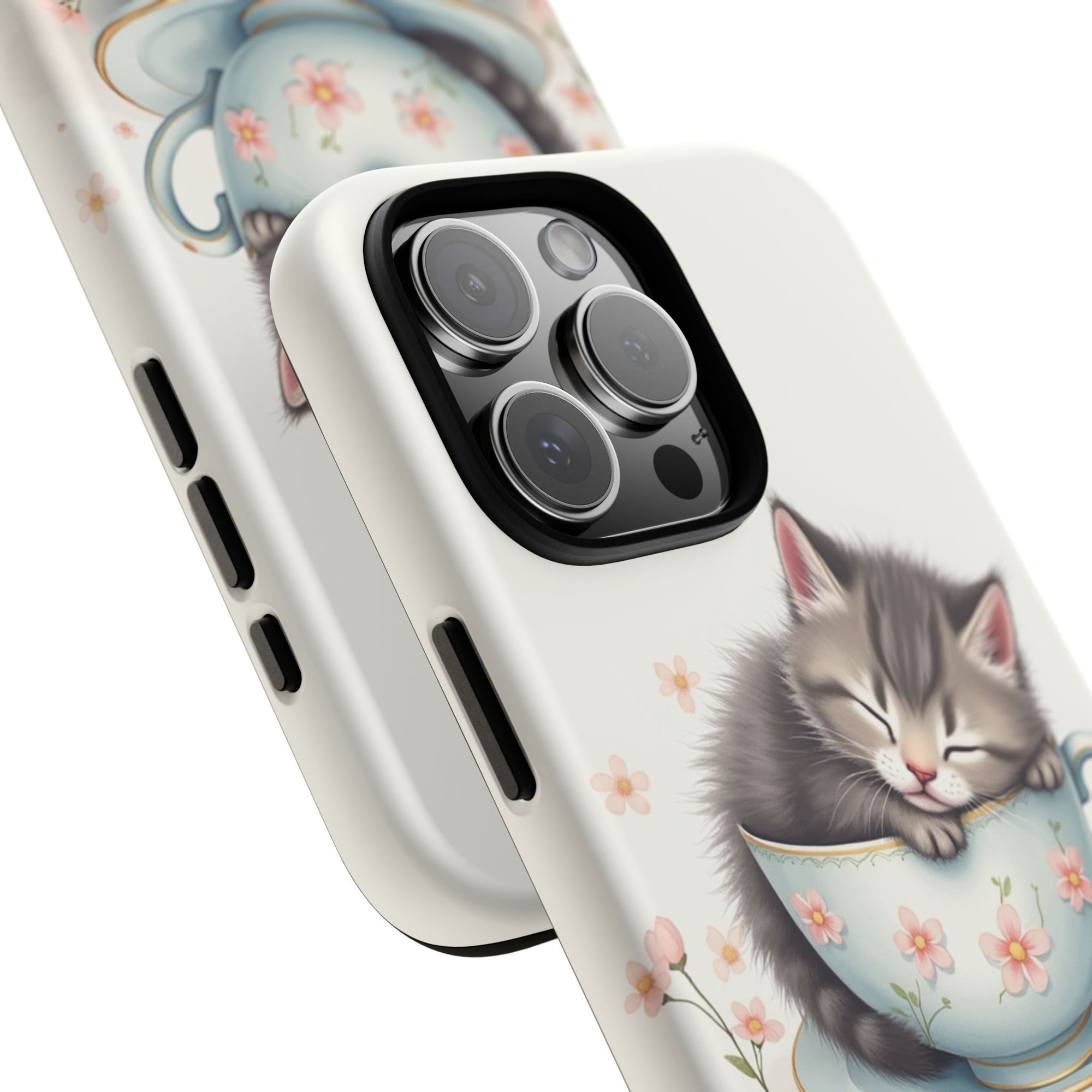 Cute Cat Phone Case - Tough Cases for Animal Lovers, Pet Gifts, Phone Accessories, Kitten Merchandise, Cute Cat Decor