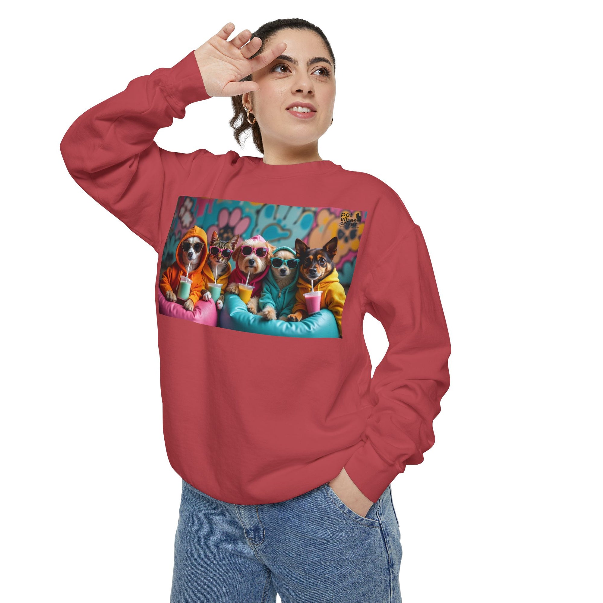 Colorful Dog Lovers Unisex Sweatshirt, Cozy Apparel for Pet Owners, Gift for Dog Lovers, Cute Animal Sweatshirt, Fun Casual Wear