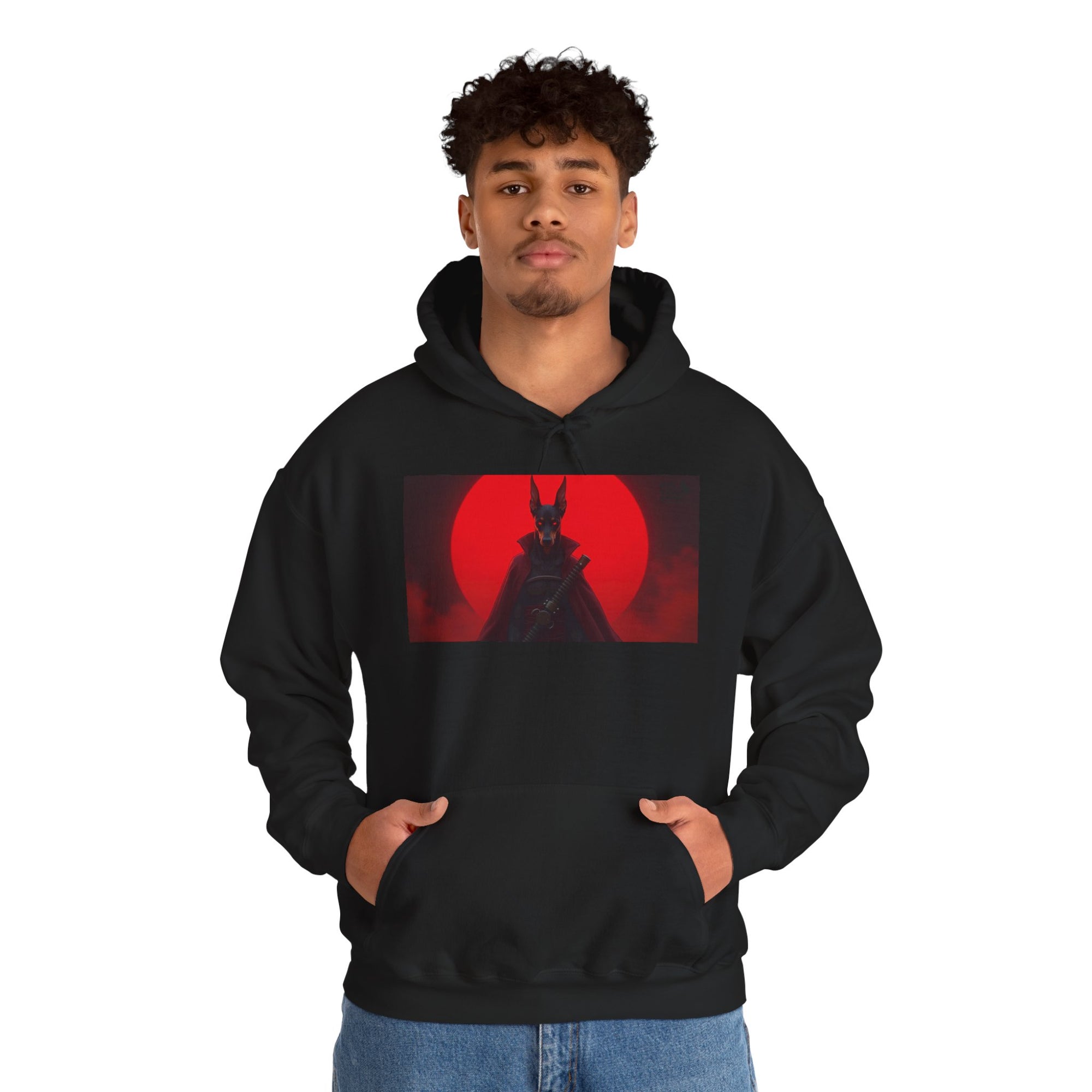 Red Sun Graphic Hoodie for Fans, Perfect for Cozy Days, Gifting, Festivals, and Casual Outings.