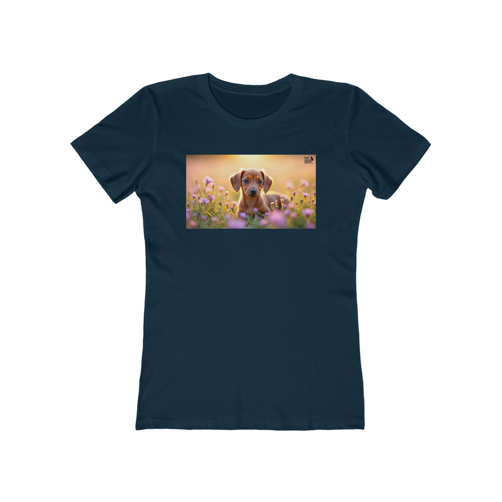 Cute Dog Lover's Boyfriend Tee, Women's Casual T-Shirt, Pet Lover Gift, Funny Dog Shirt, Animal Lover Apparel