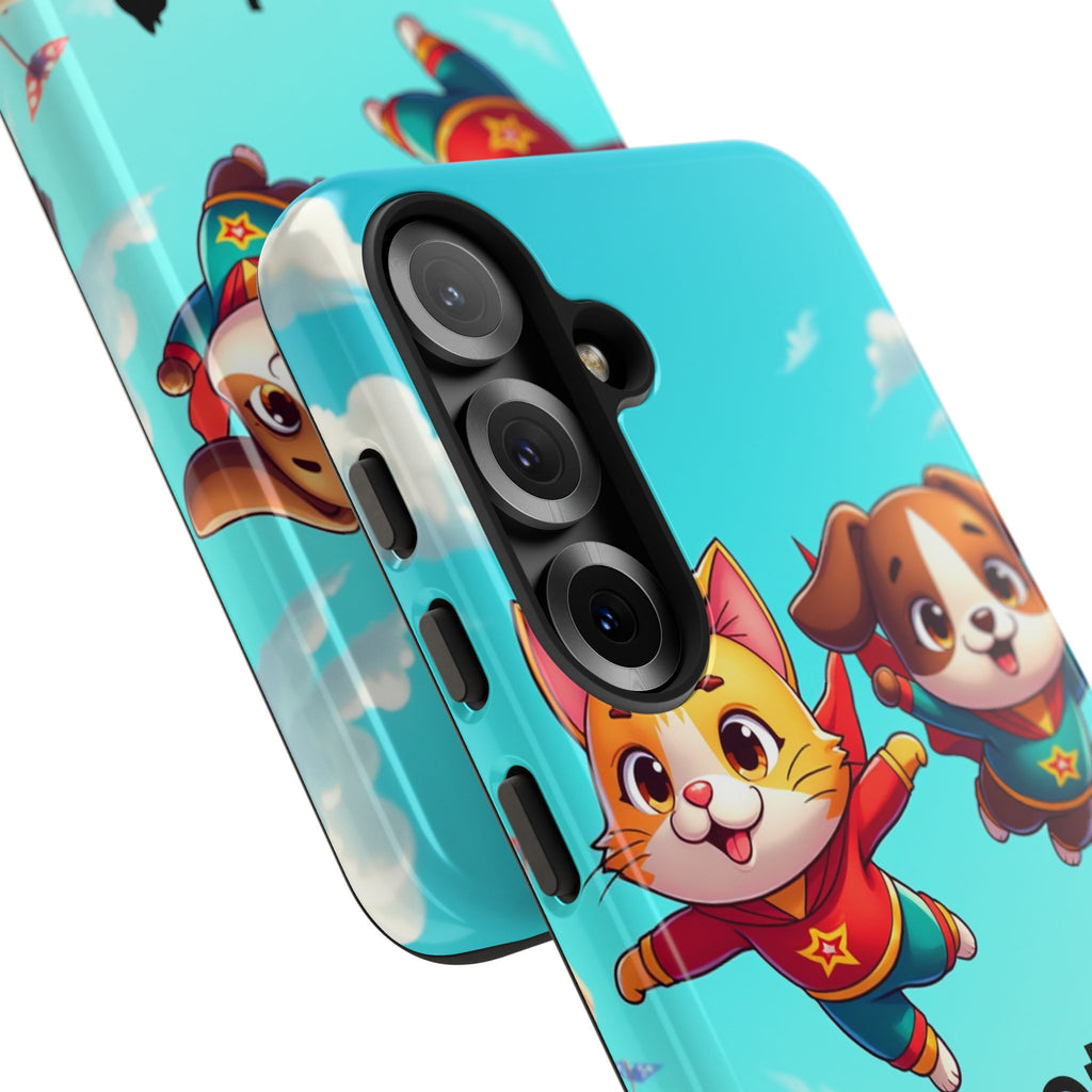 Pet Vibes Forever Tough Phone Cases, Cute Dog and Cat Design, Pet Lover Gift, Fun Phone Accessory, Animal Theme Decor