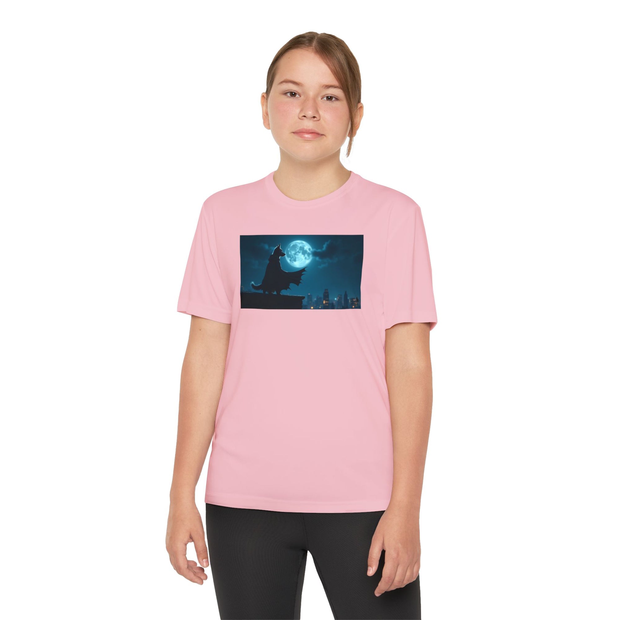 Youth Competitor Tee with Bold Eclipse Design, Perfect for Sports Events, Birthdays, Fun Outings, Team Spirit, Unique Gift Idea