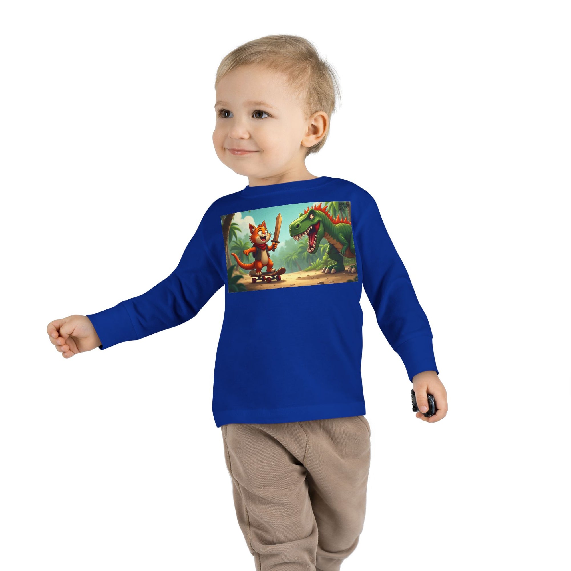 Whimsical Dinosaur Adventure Toddler Long Sleeve Tee - Perfect for Playdates, Birthdays, Family Outings, and Everyday Fun, Kids' [...]