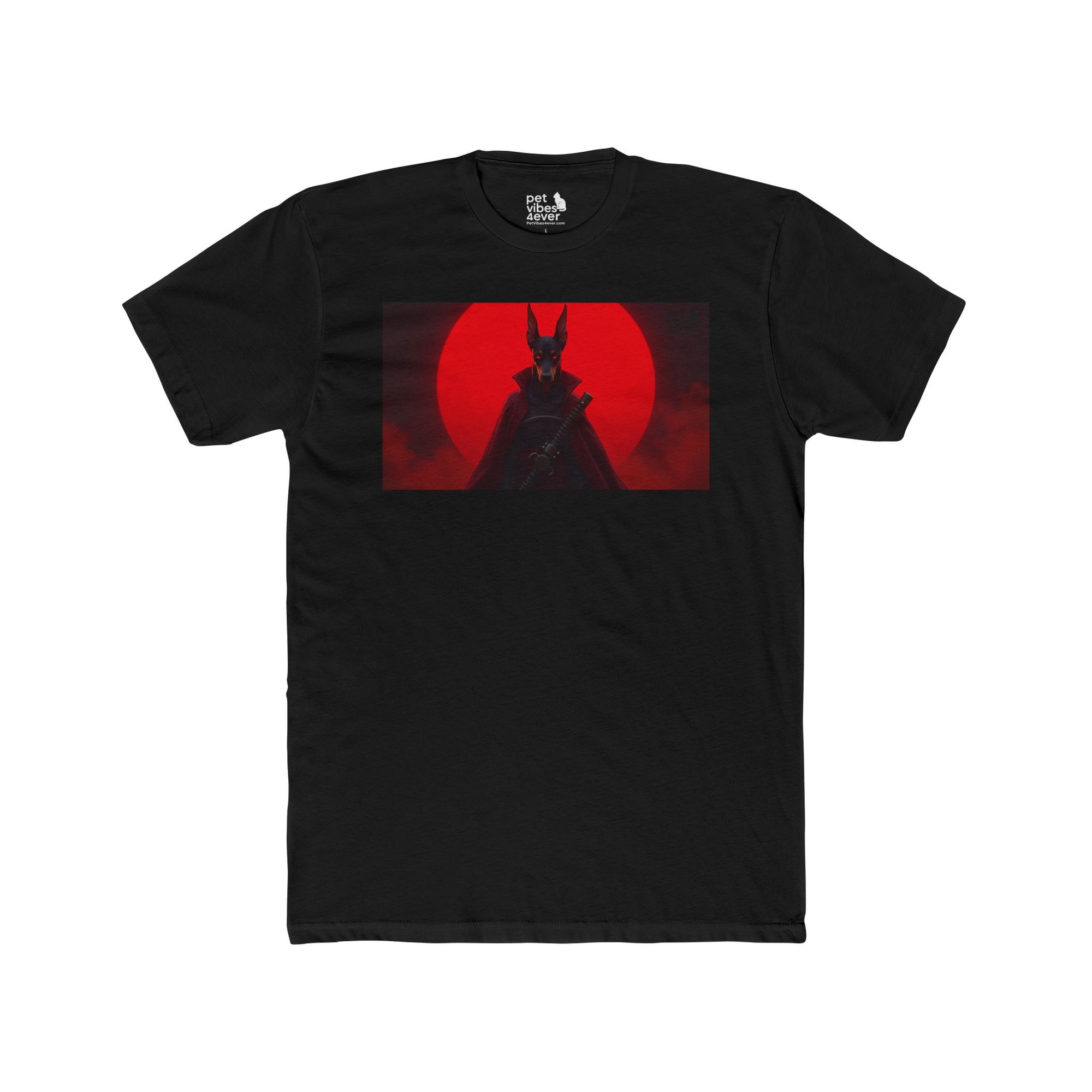 Red Sun Graphic Tee, Unisex Cotton Crew Tee, Unique Art Shirt, Casual Wear, Gift for Art Lovers, Streetwear Style