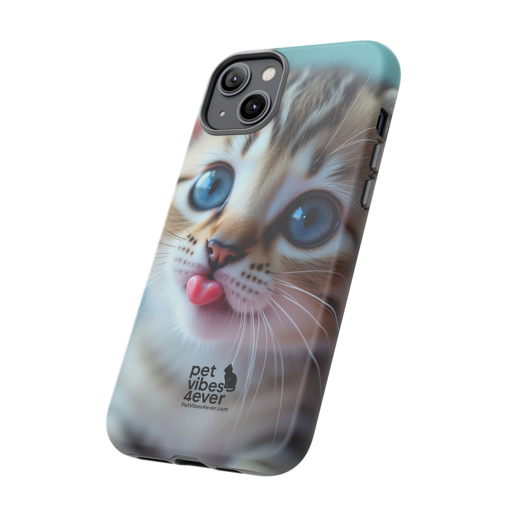 Cute Cat Phone Case, Pet Lover Gift, Funny Animal Protector, Cute Tech Accessories, Cat Mom Gift